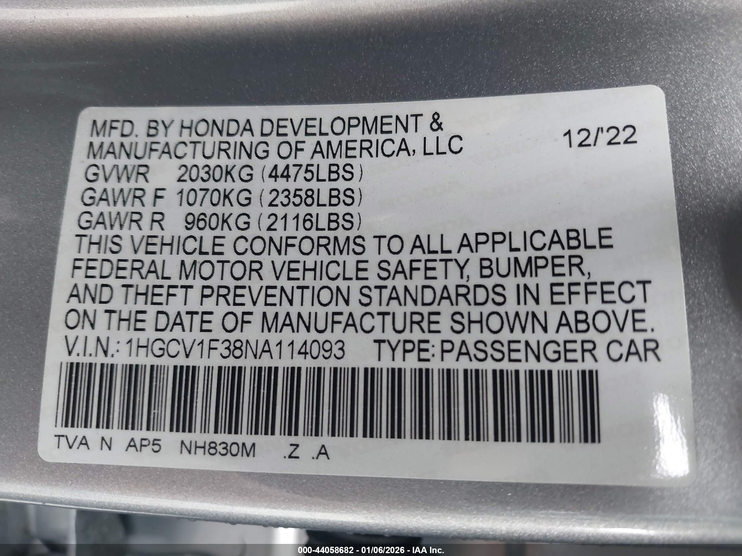 HONDA ACCORD image 9