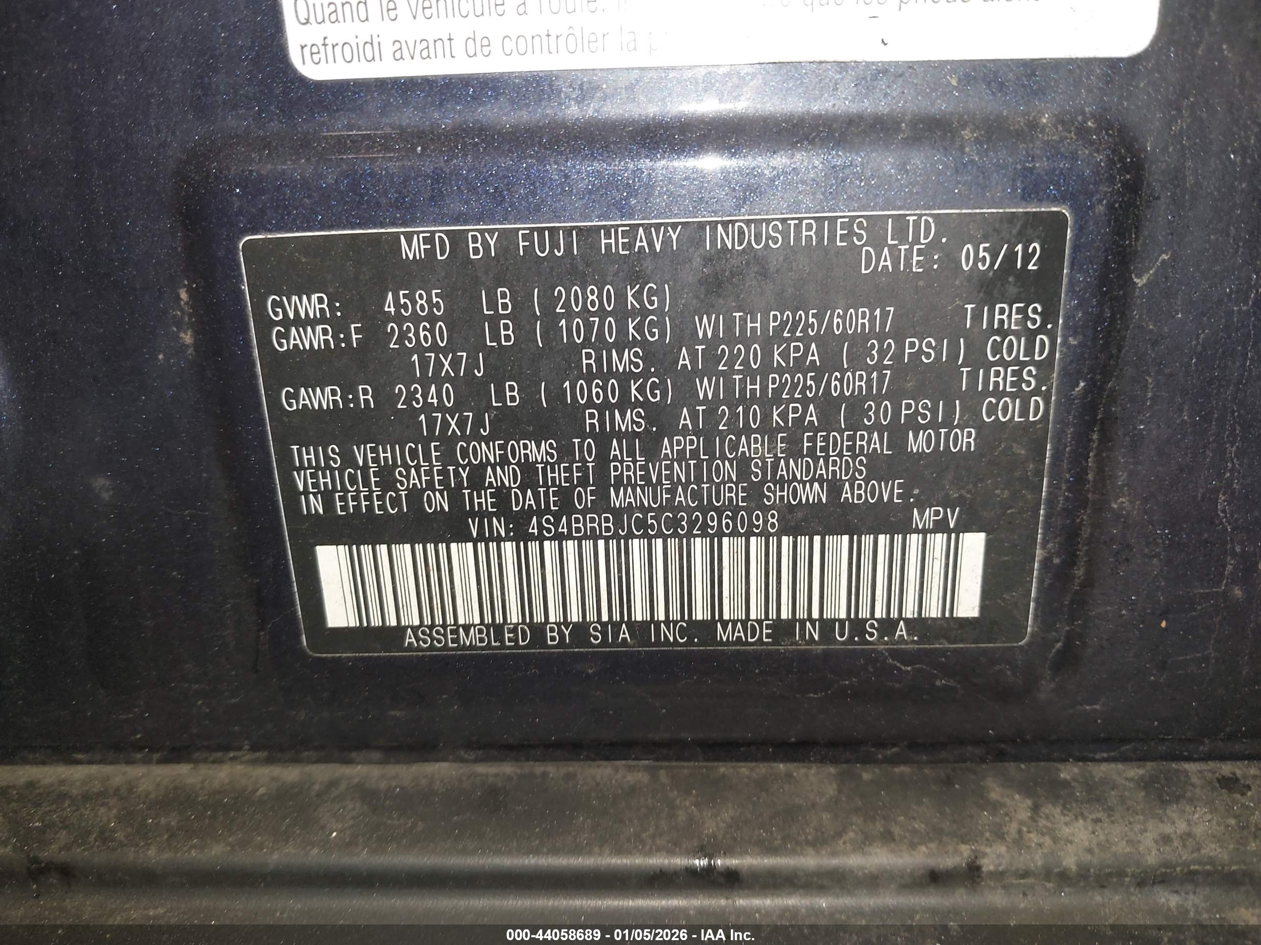SUBARU OUTBACK image 9