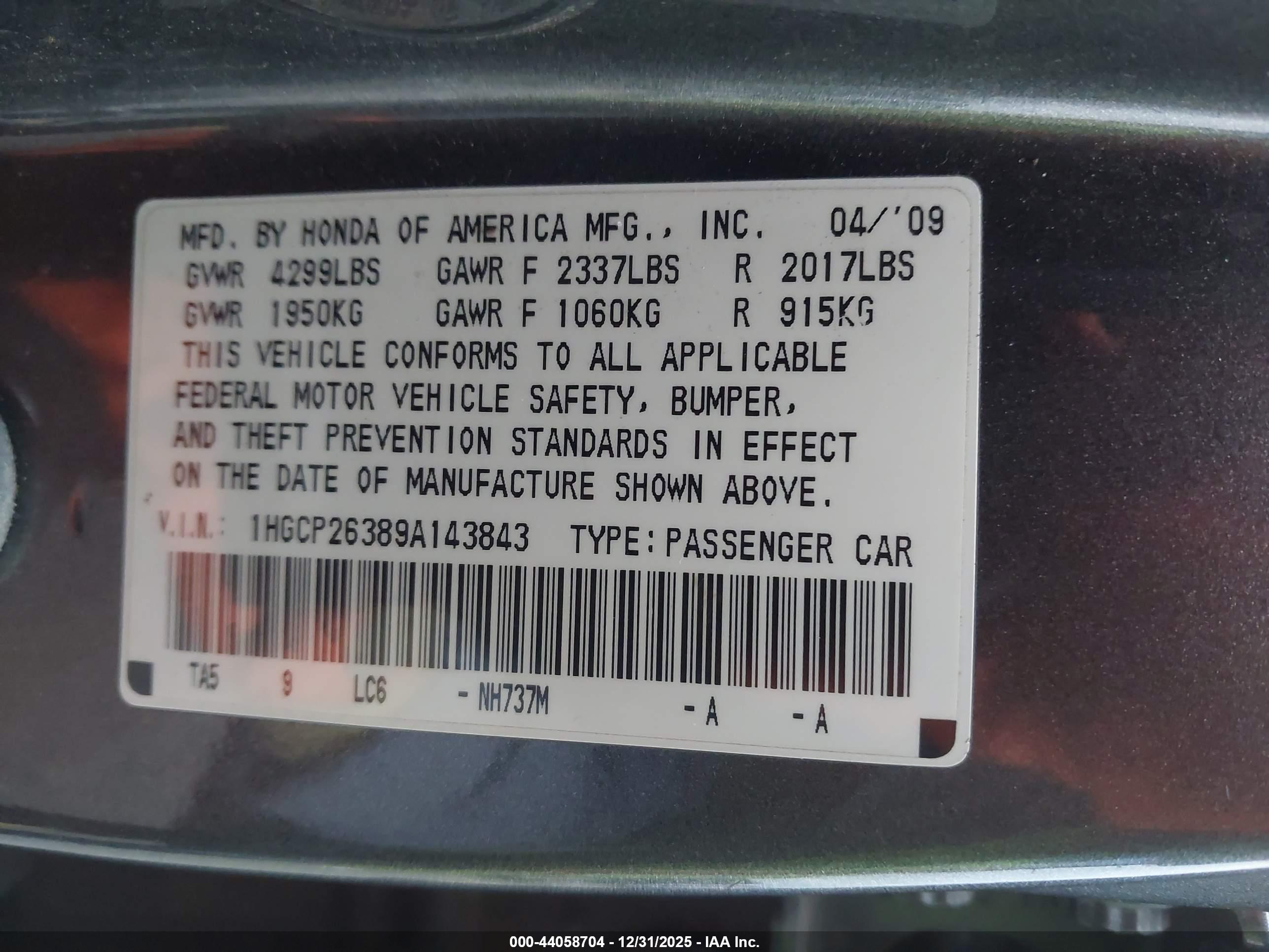 HONDA ACCORD image 9