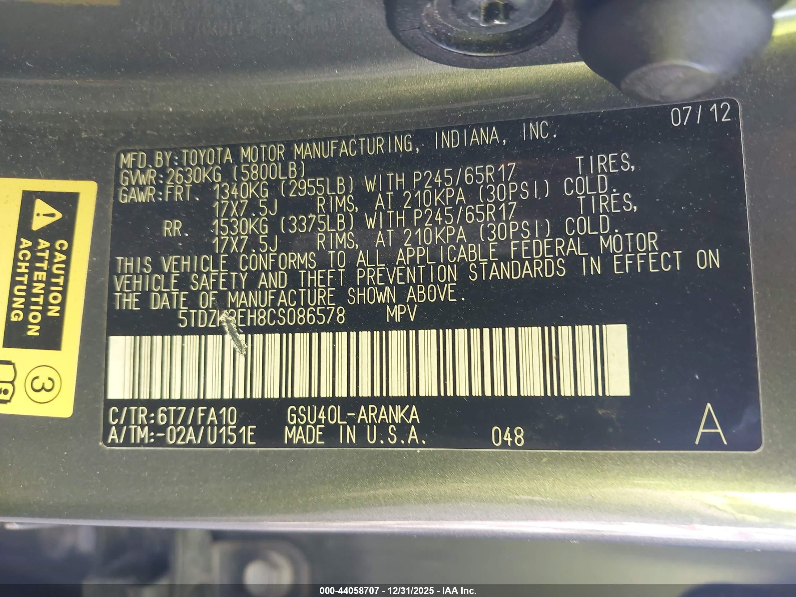 TOYOTA HIGHLANDER image 9