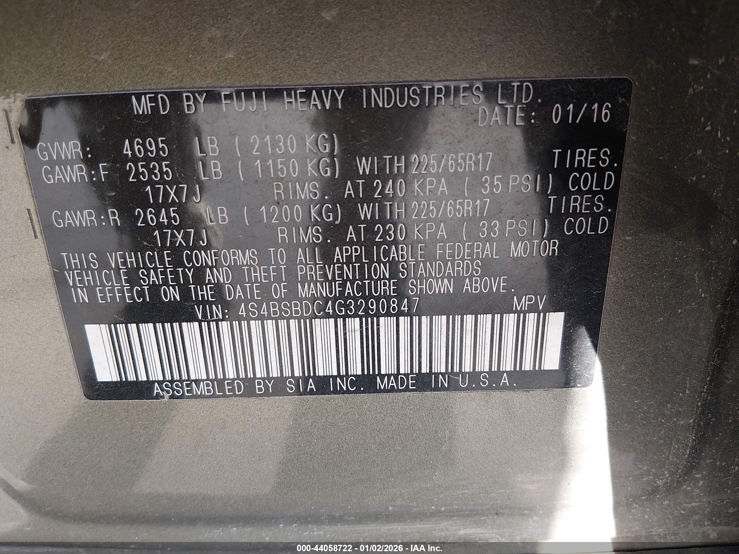 SUBARU OUTBACK image 9