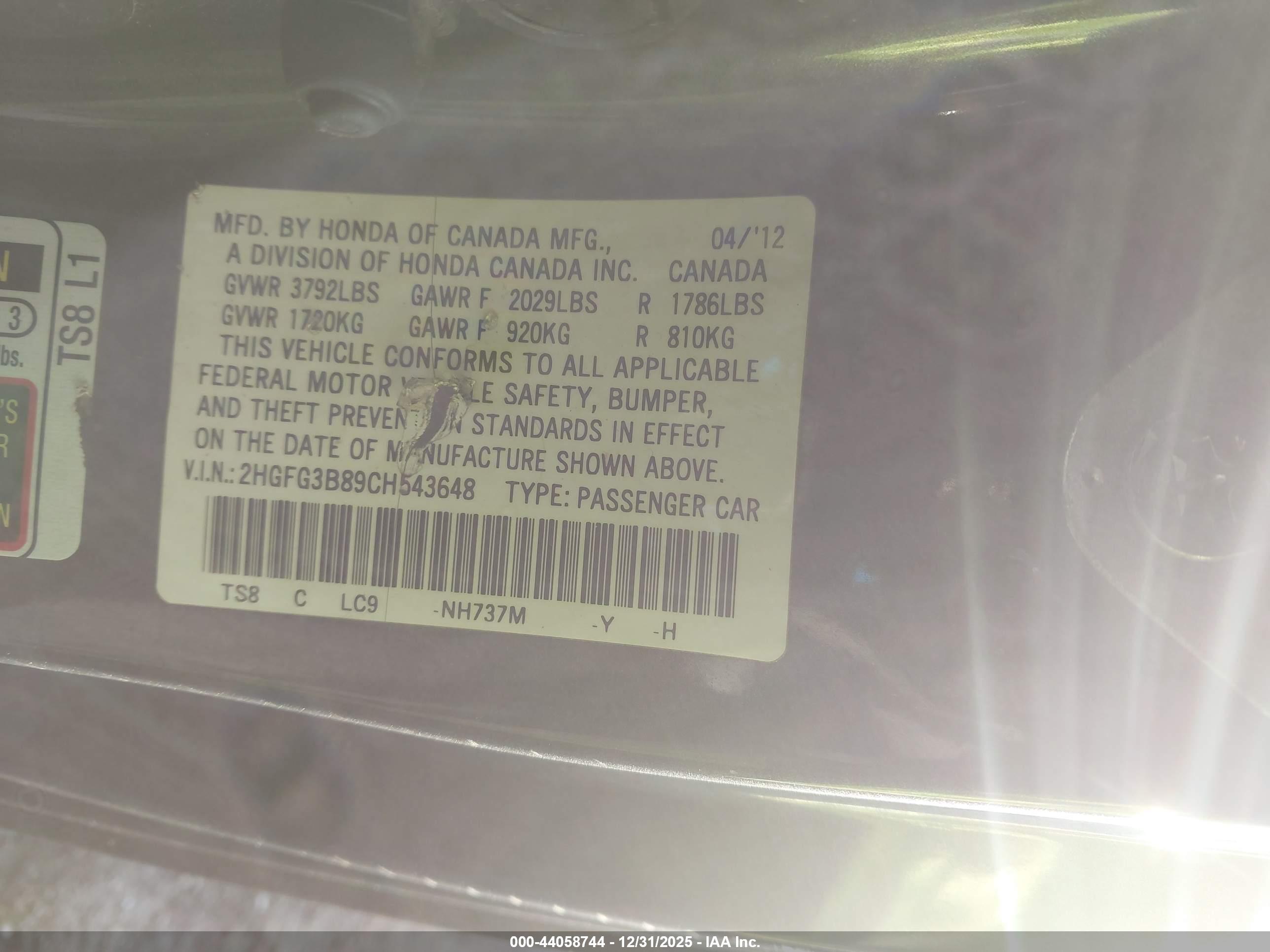 HONDA CIVIC image 9