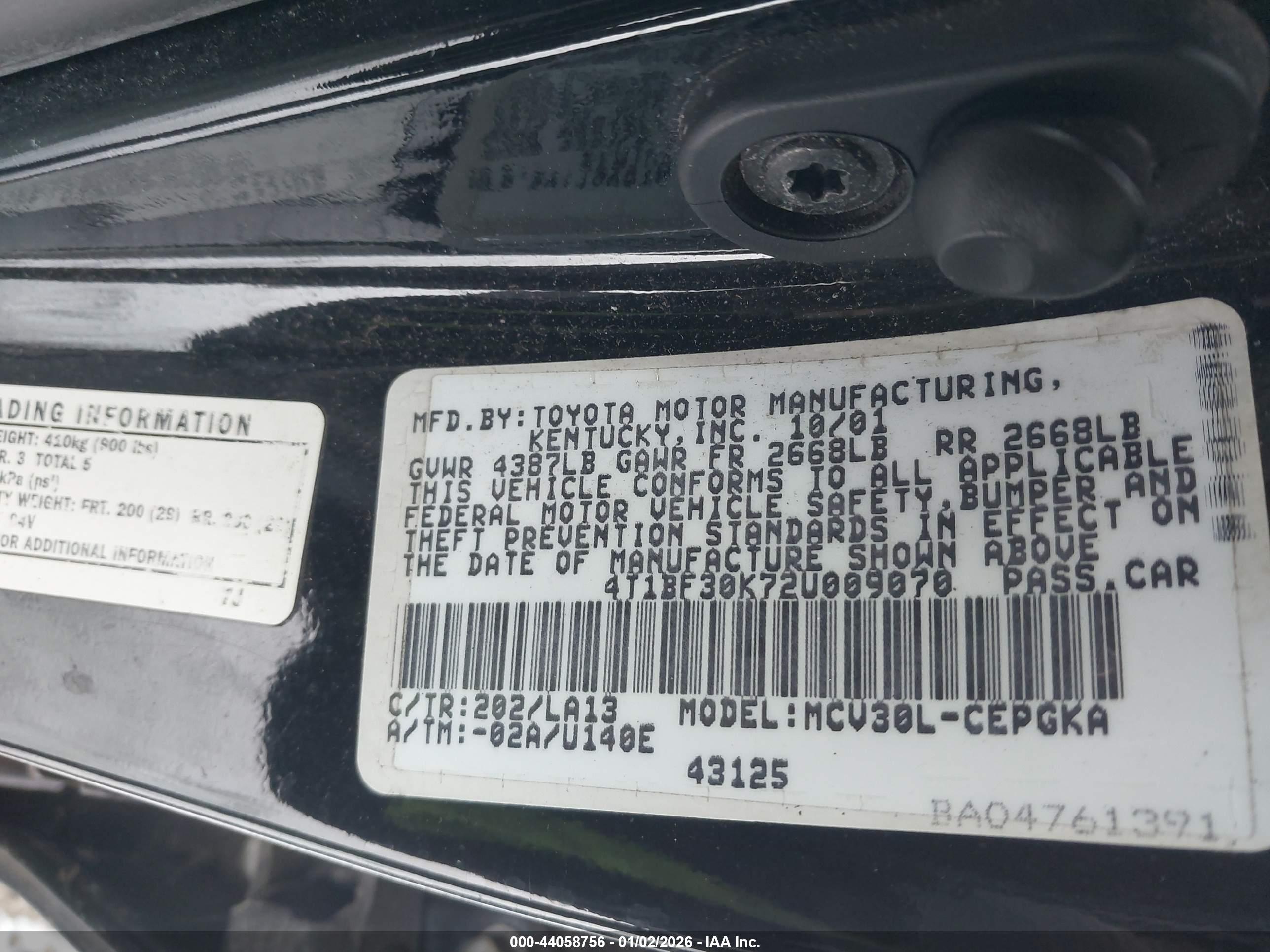 TOYOTA CAMRY image 9
