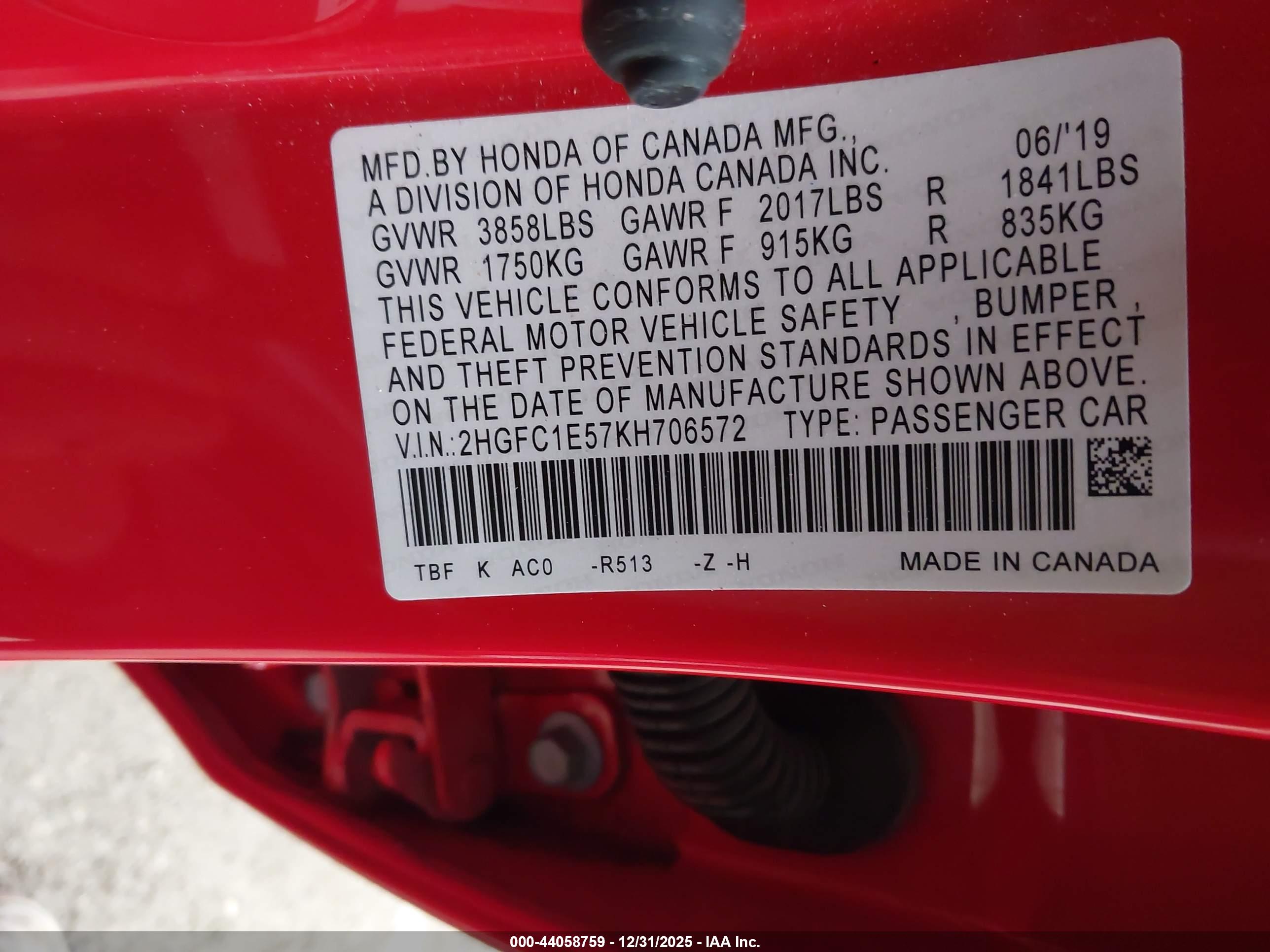 HONDA CIVIC image 9