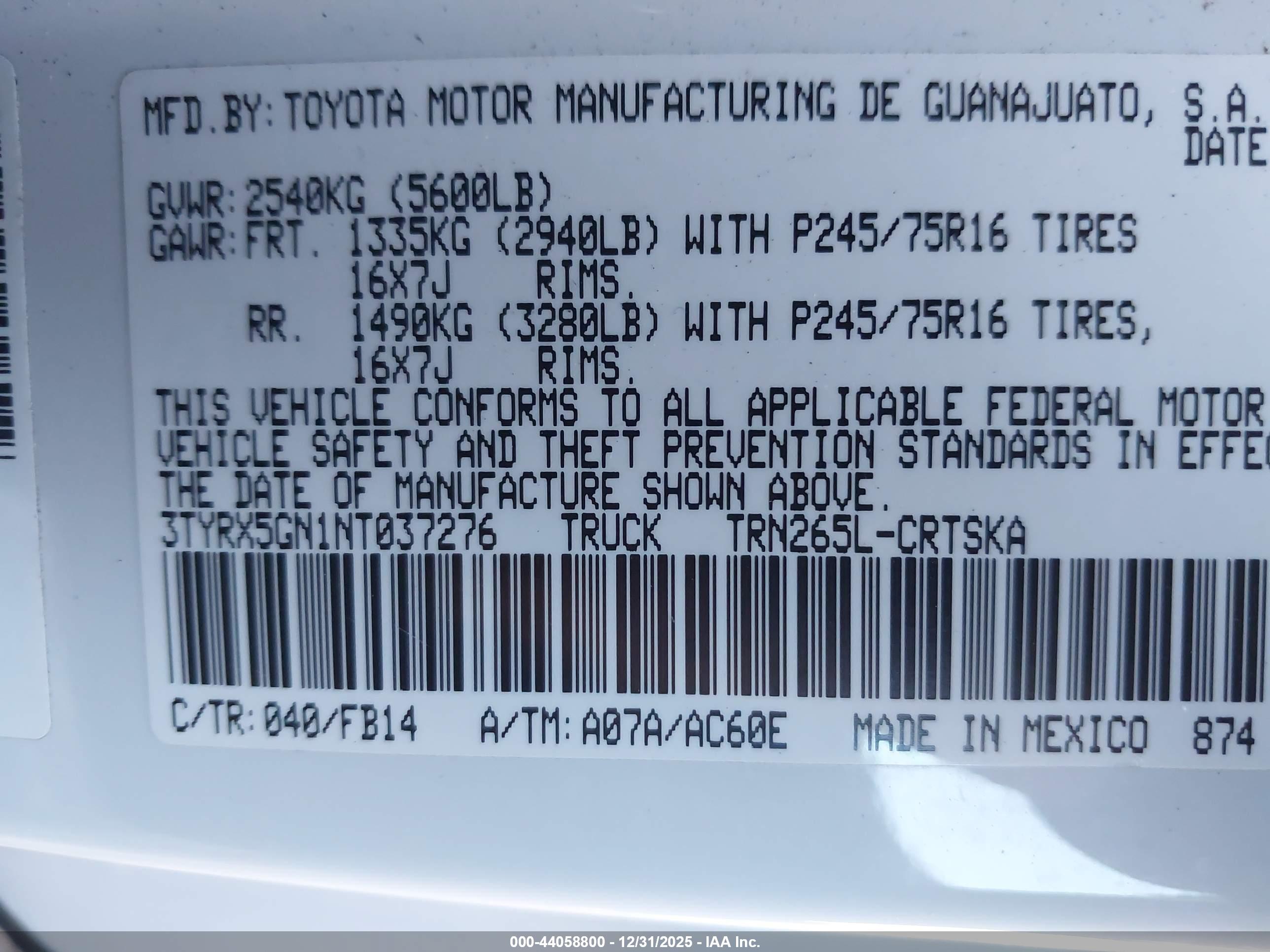 TOYOTA TACOMA image 9