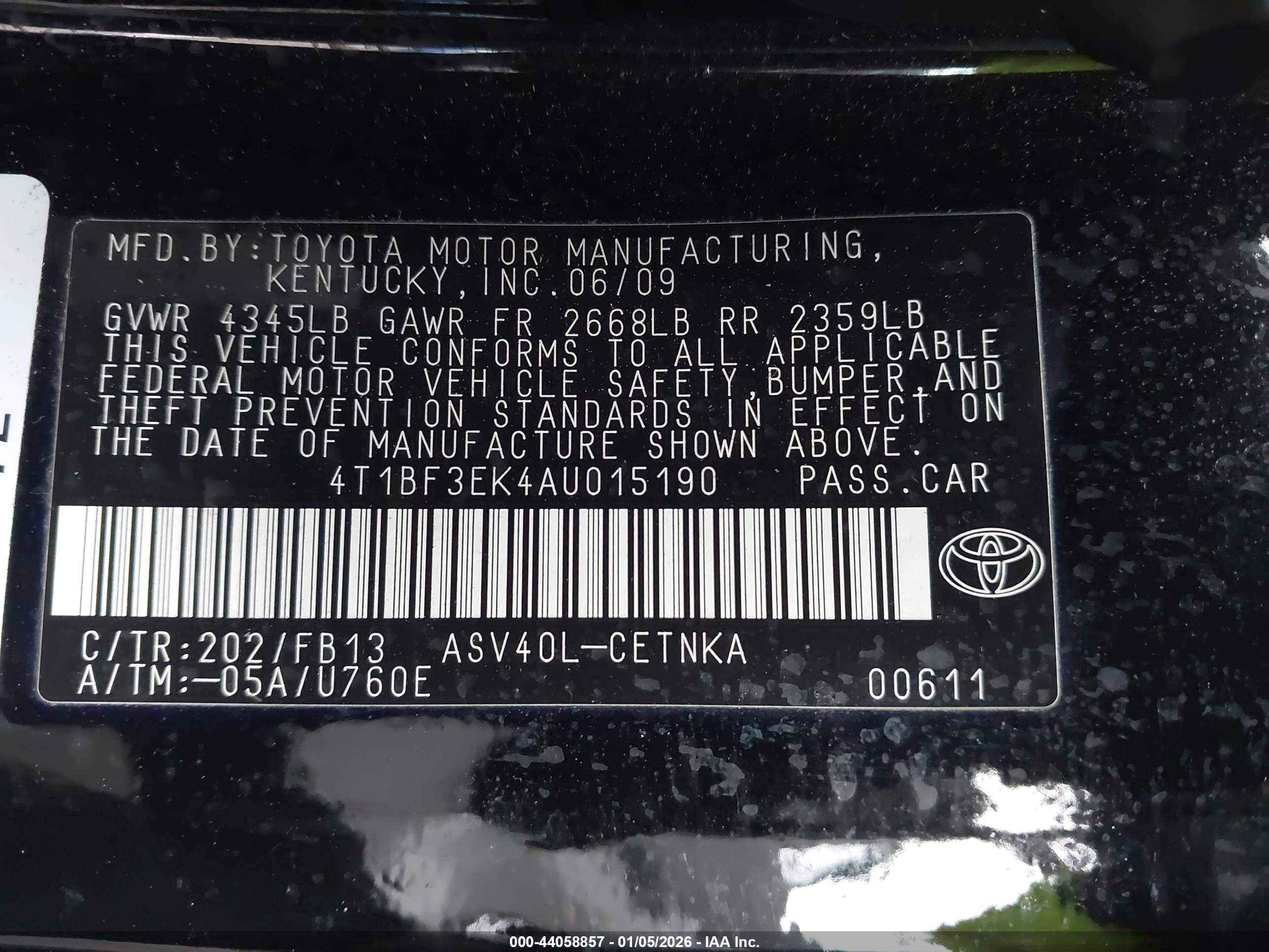TOYOTA CAMRY image 9