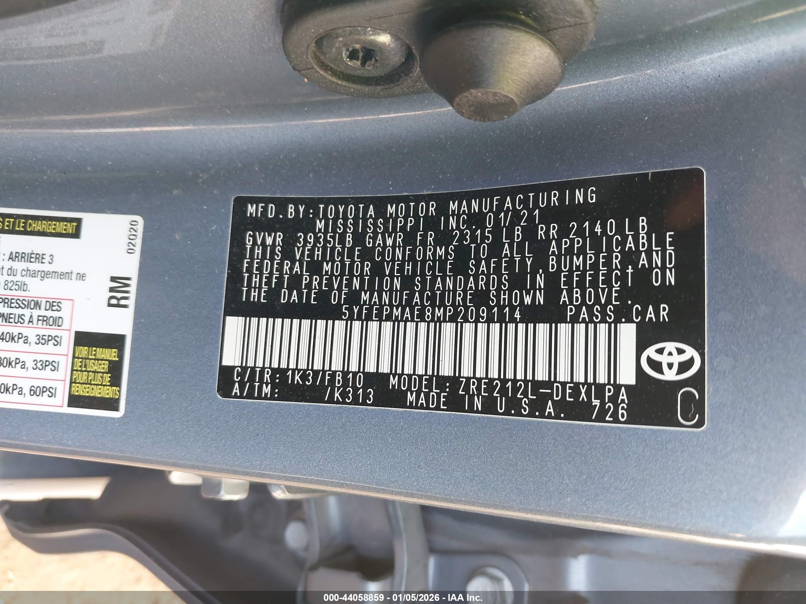 TOYOTA COROLLA image 9