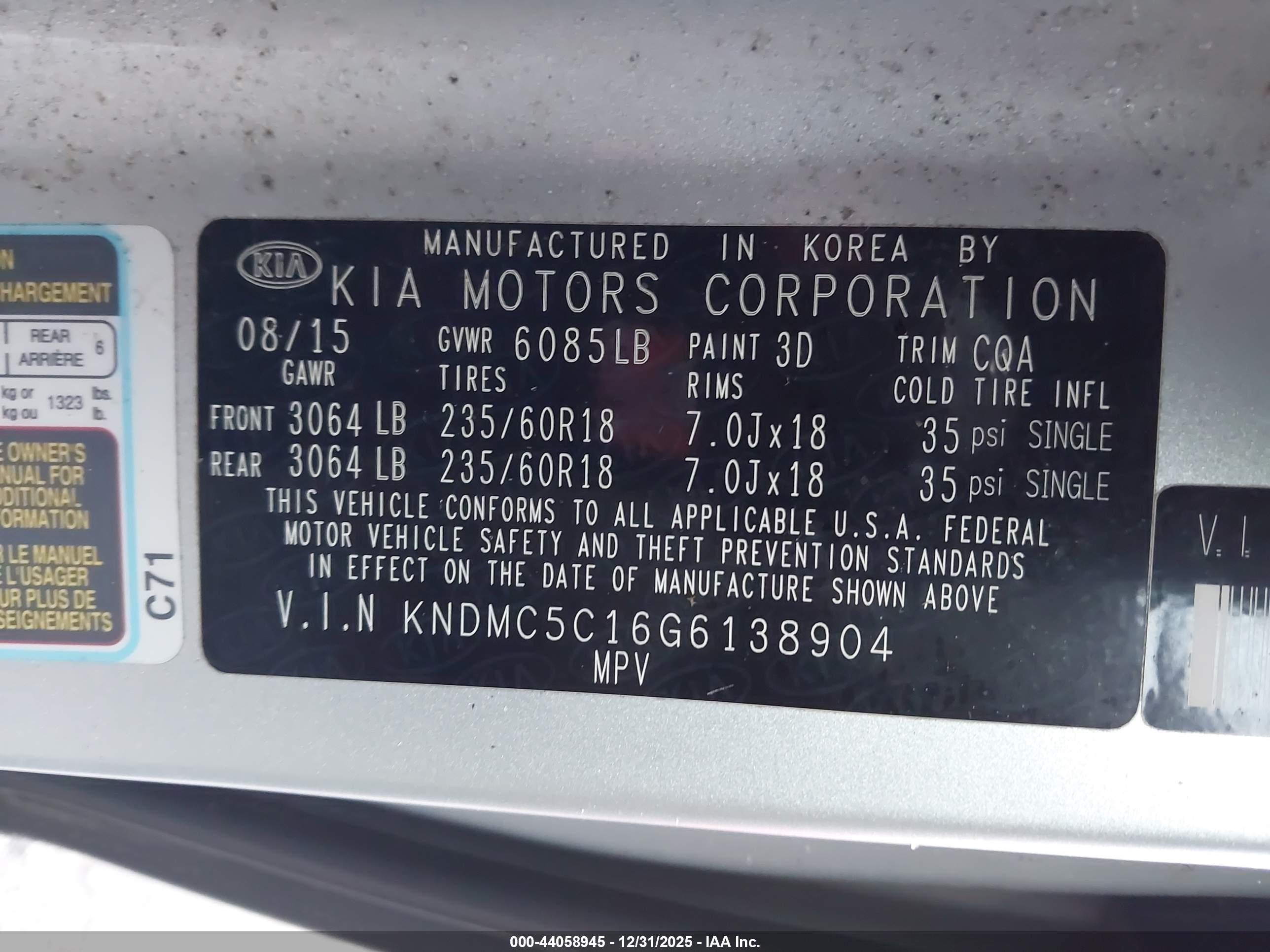 KIA SEDONA image 9