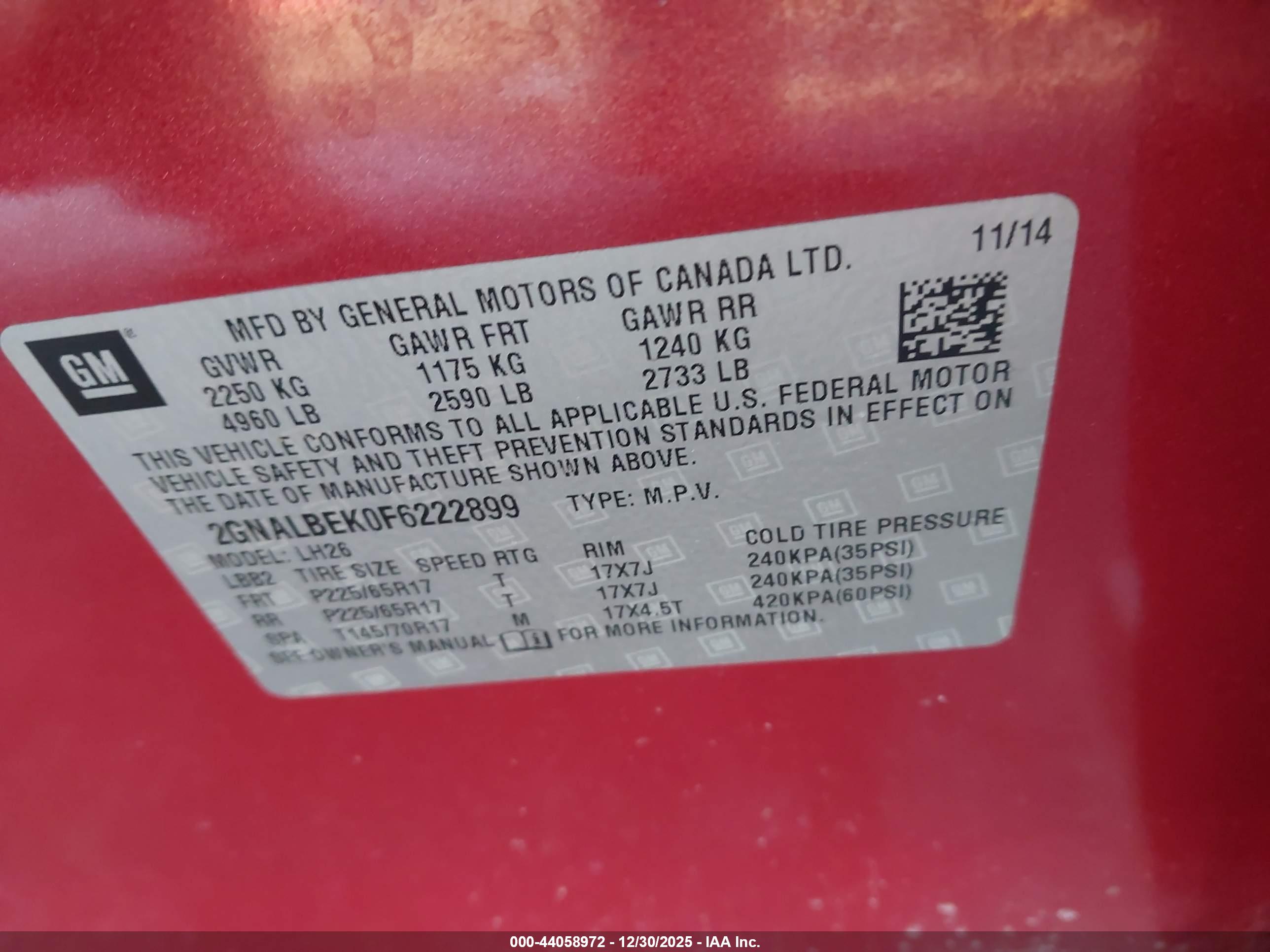 CHEVROLET EQUINOX image 9