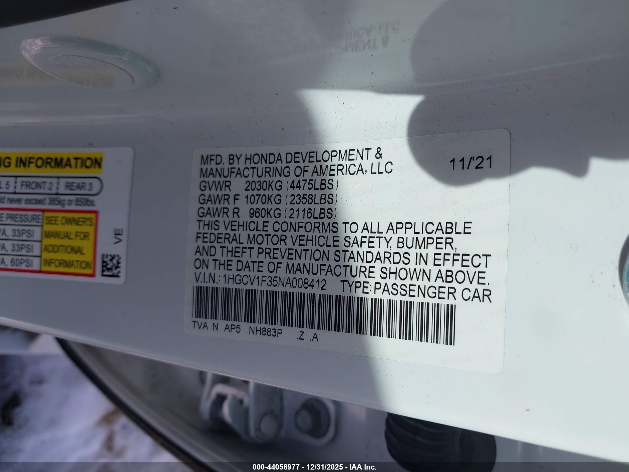 HONDA ACCORD image 9