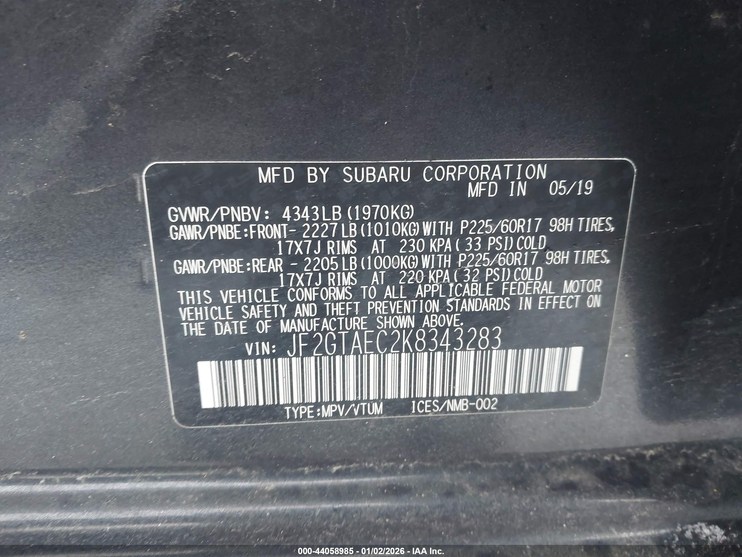 SUBARU CROSSTREK image 9