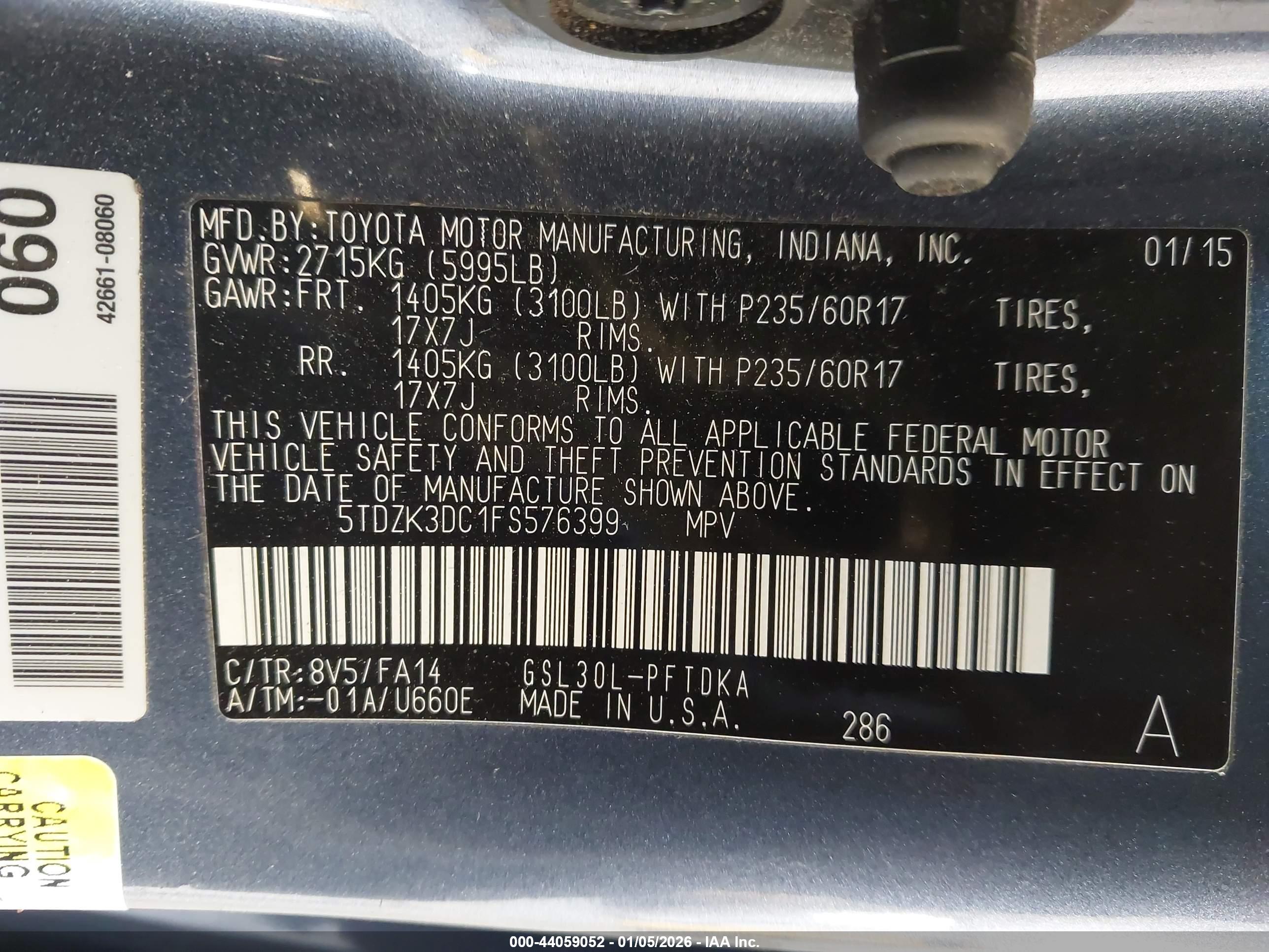 TOYOTA SIENNA image 9