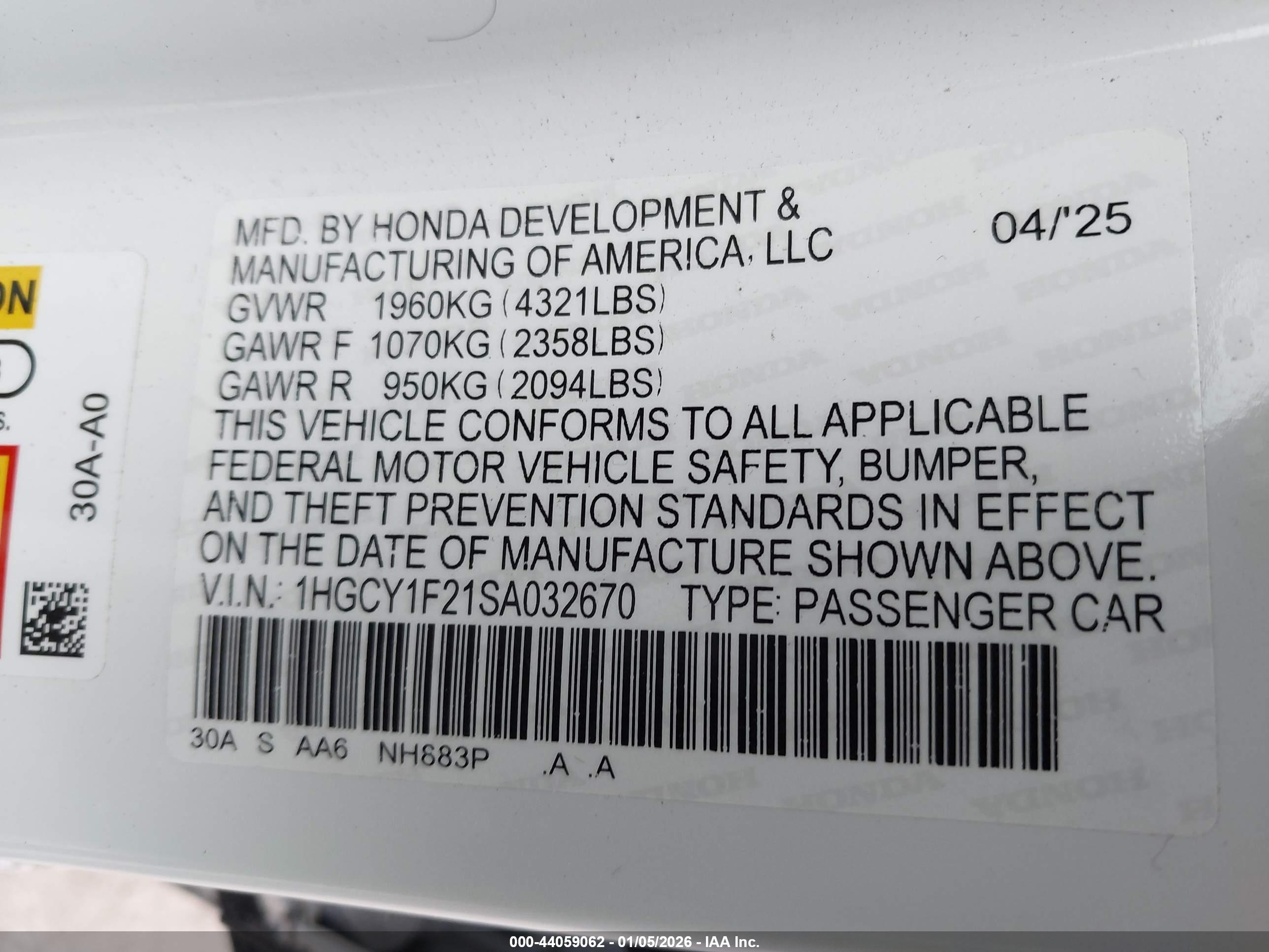 HONDA ACCORD image 9