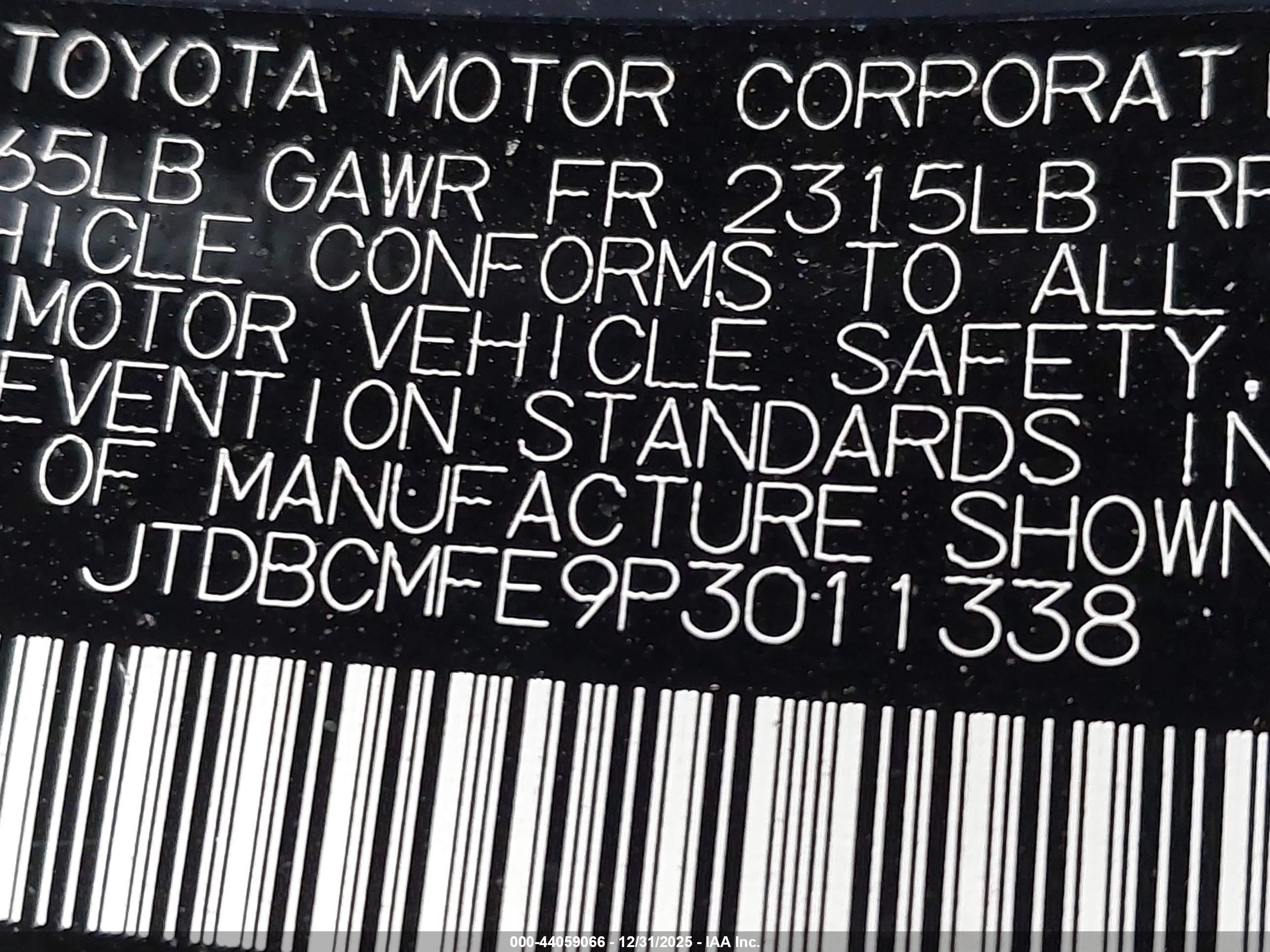 TOYOTA COROLLA image 9