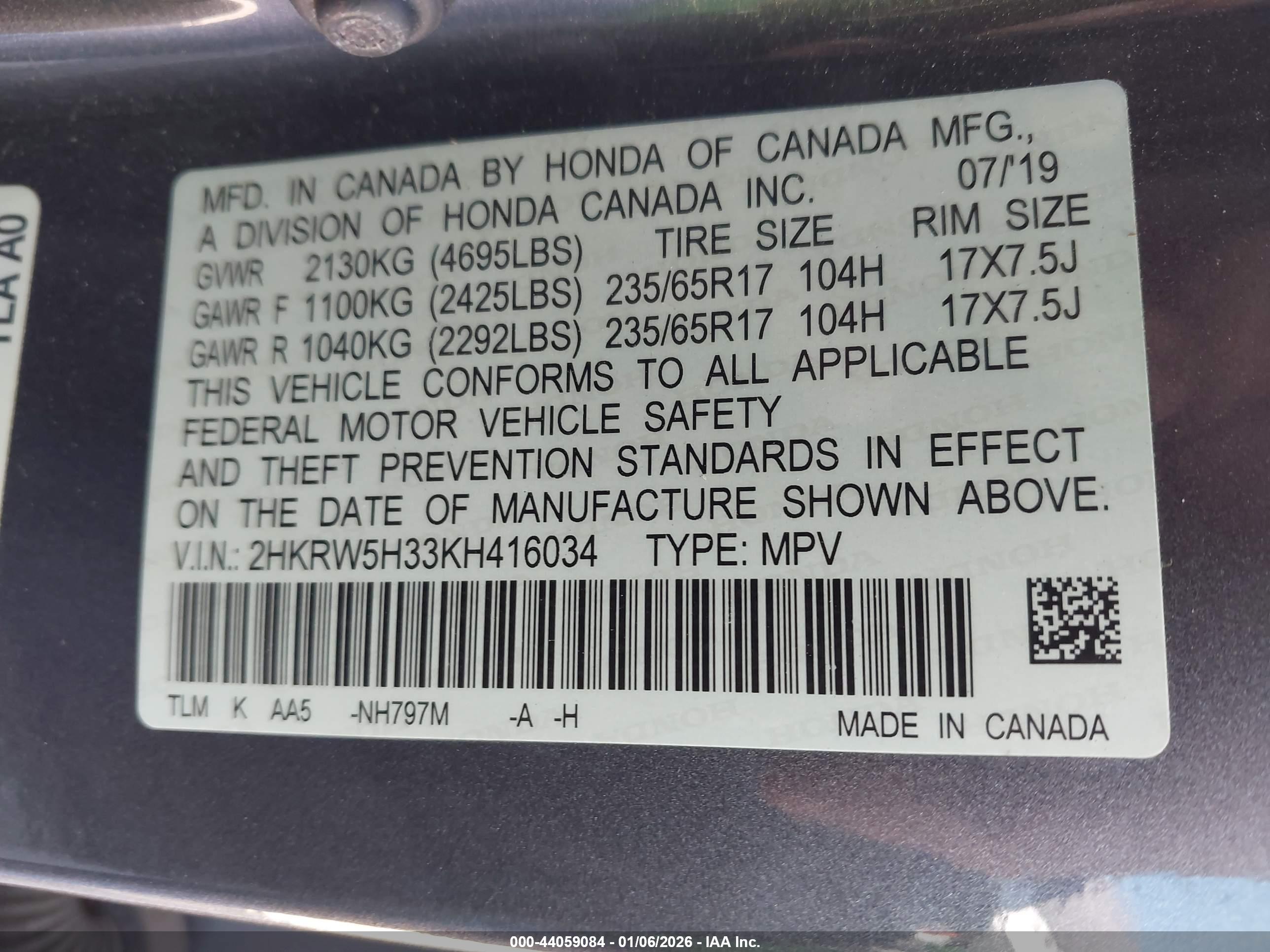 HONDA CR-V image 9