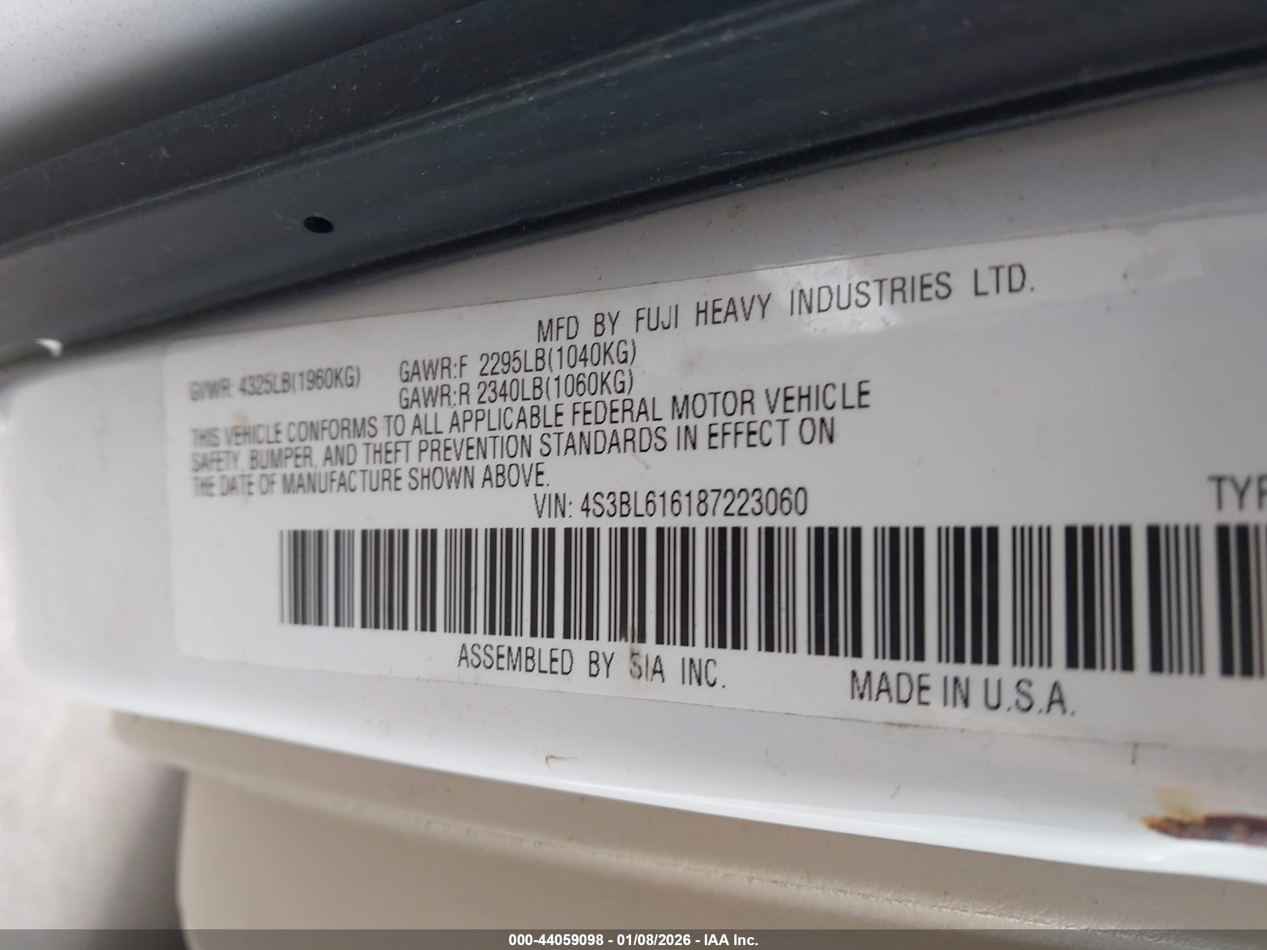 SUBARU LEGACY image 9