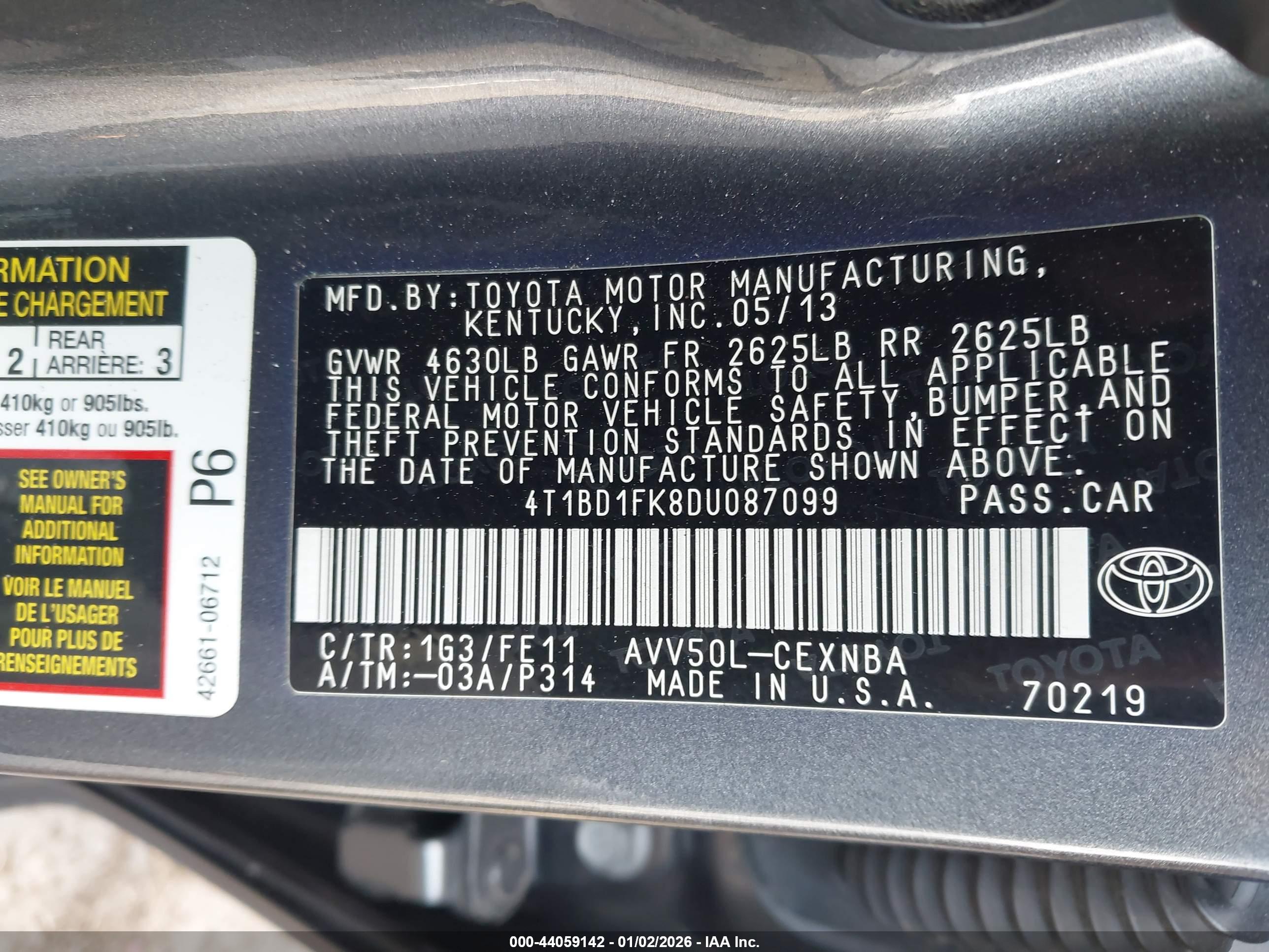 TOYOTA CAMRY image 9