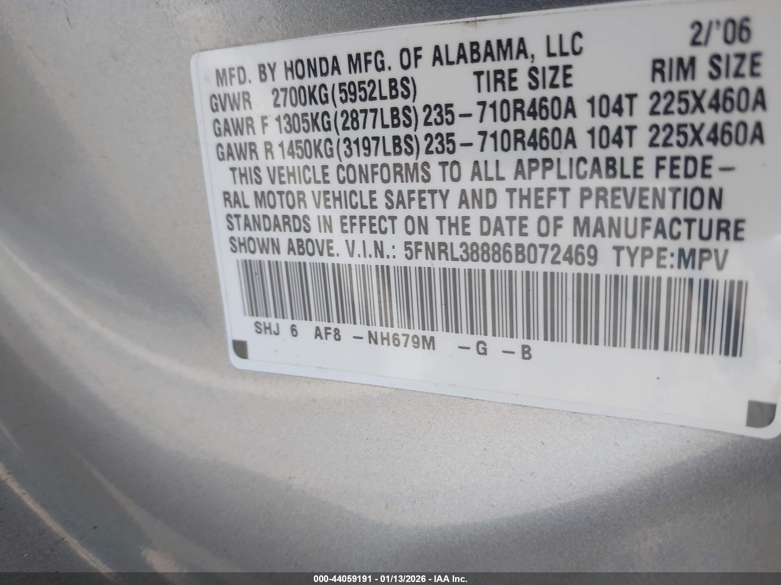 HONDA ODYSSEY image 9