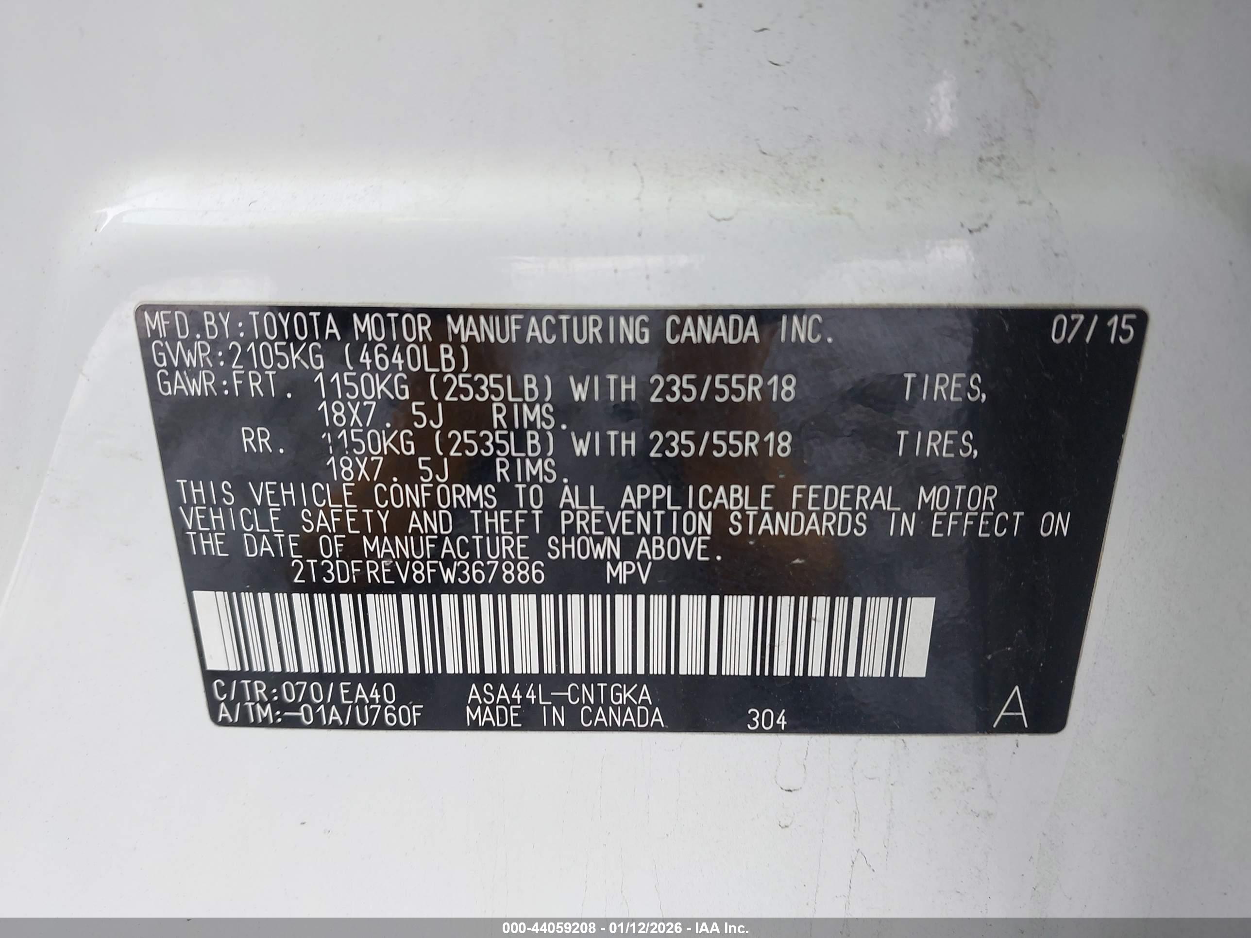 TOYOTA RAV4 image 9
