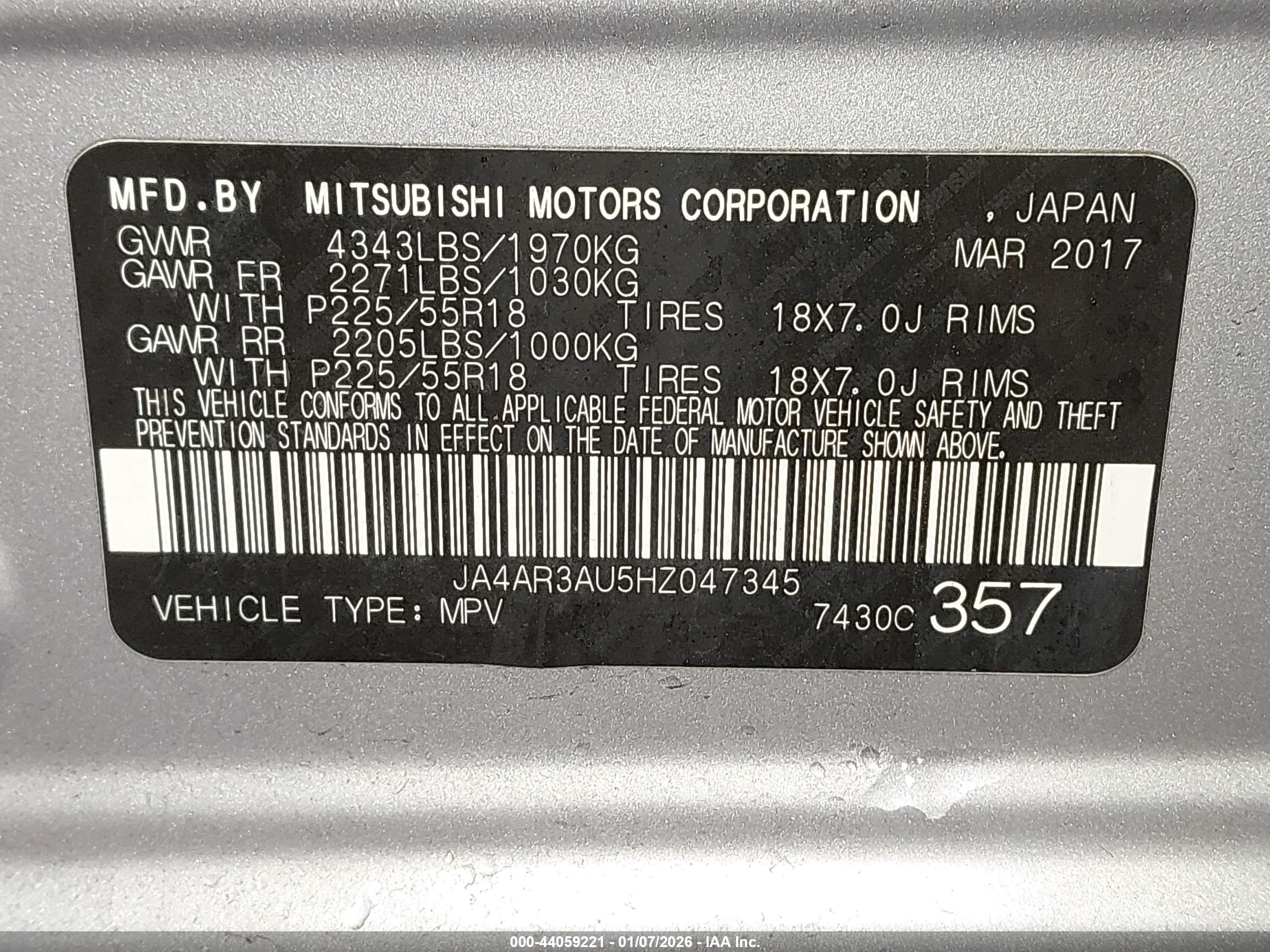 MITSUBISHI OUTLANDER image 9