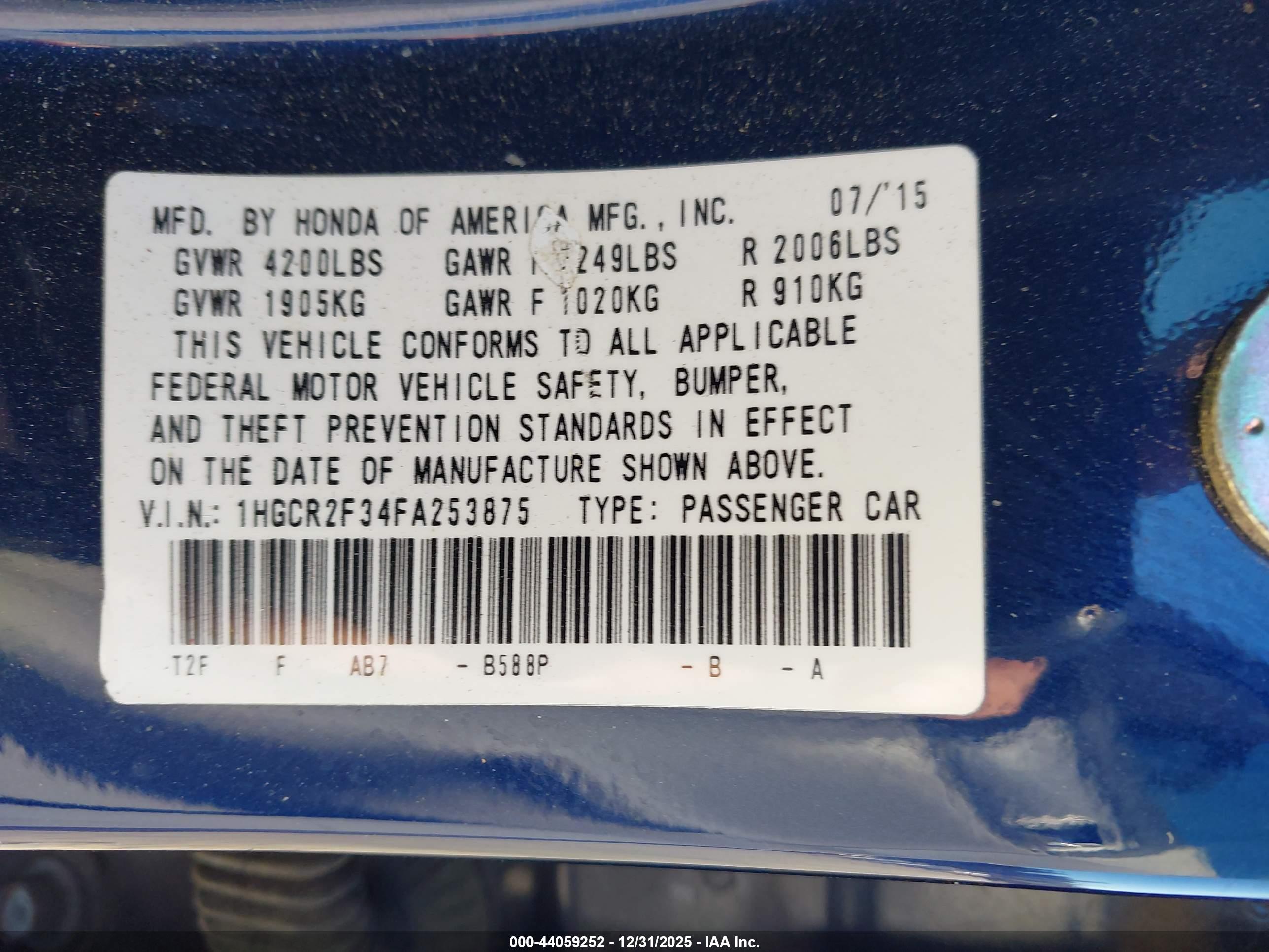 HONDA ACCORD image 9