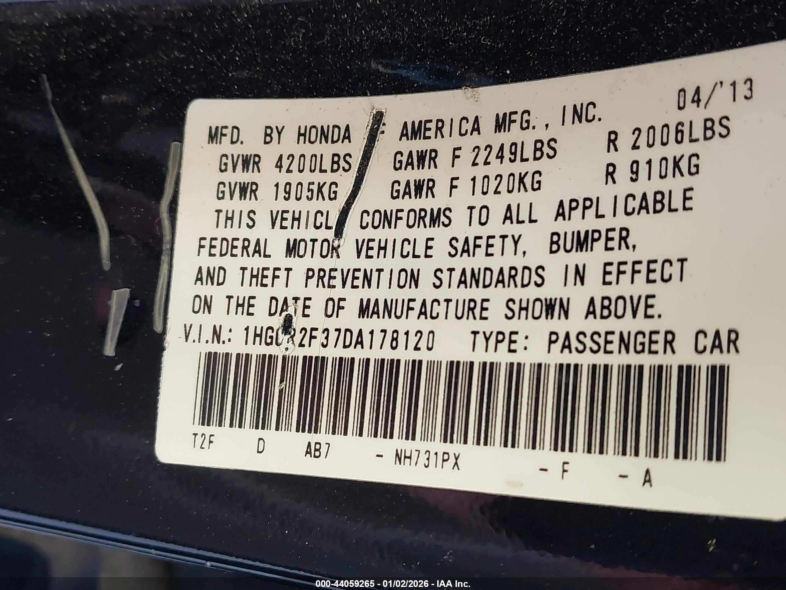HONDA ACCORD image 9