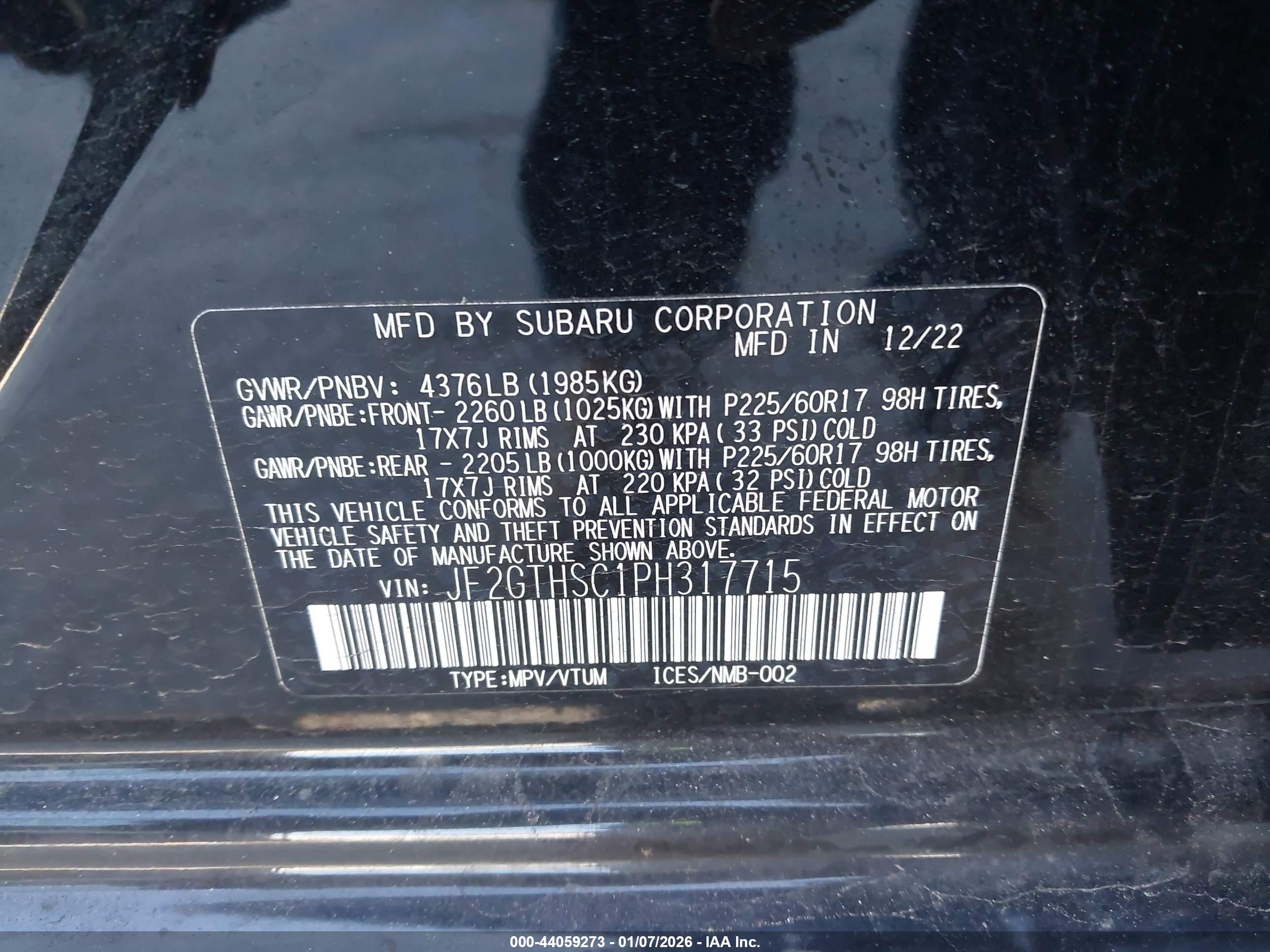 SUBARU CROSSTREK image 9