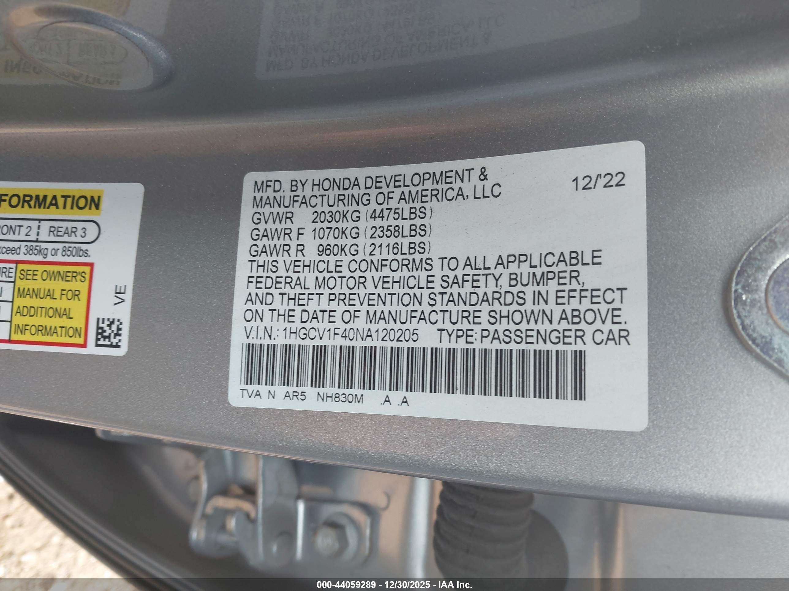 HONDA ACCORD image 9