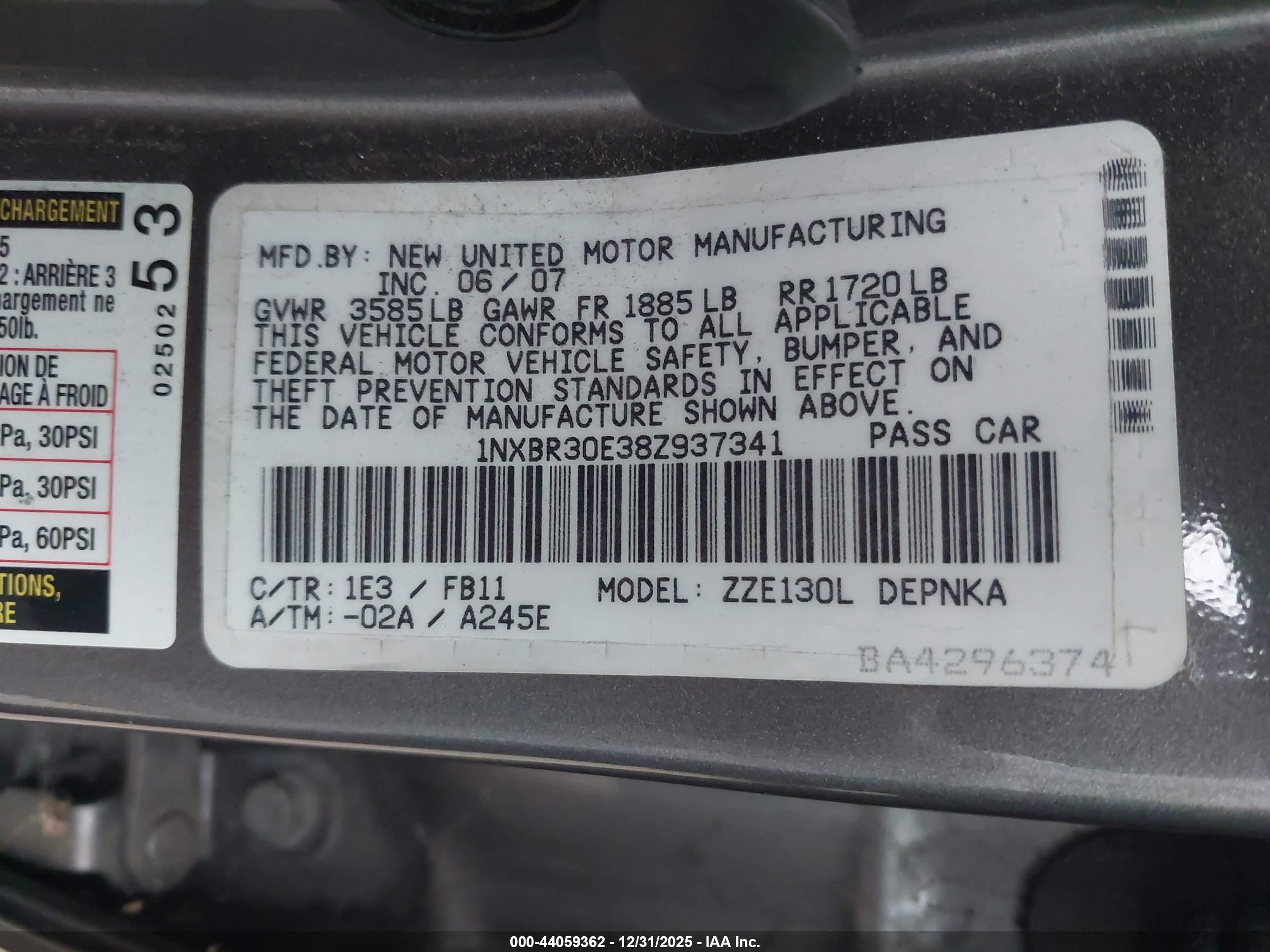 TOYOTA COROLLA image 9