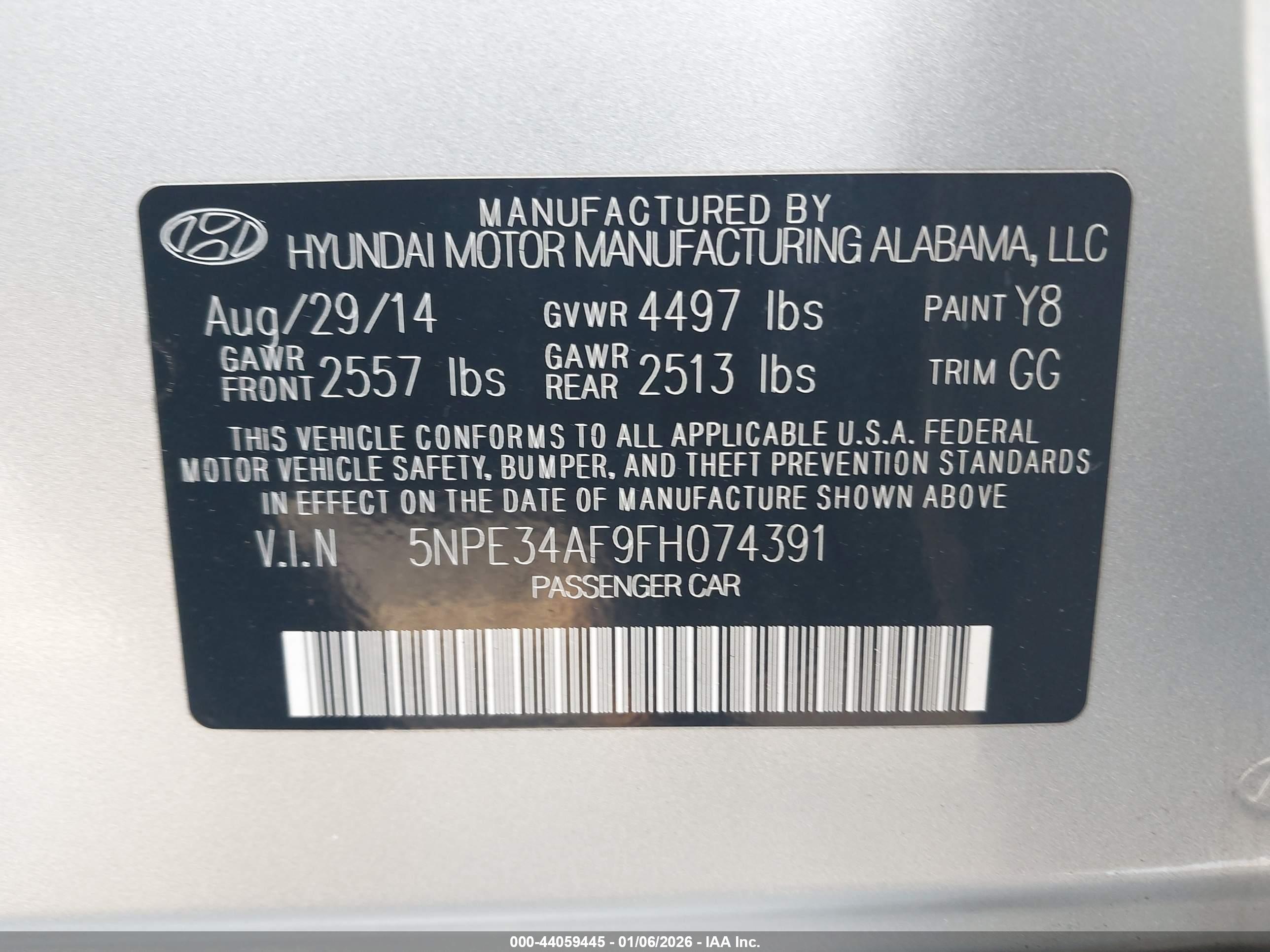HYUNDAI SONATA image 9