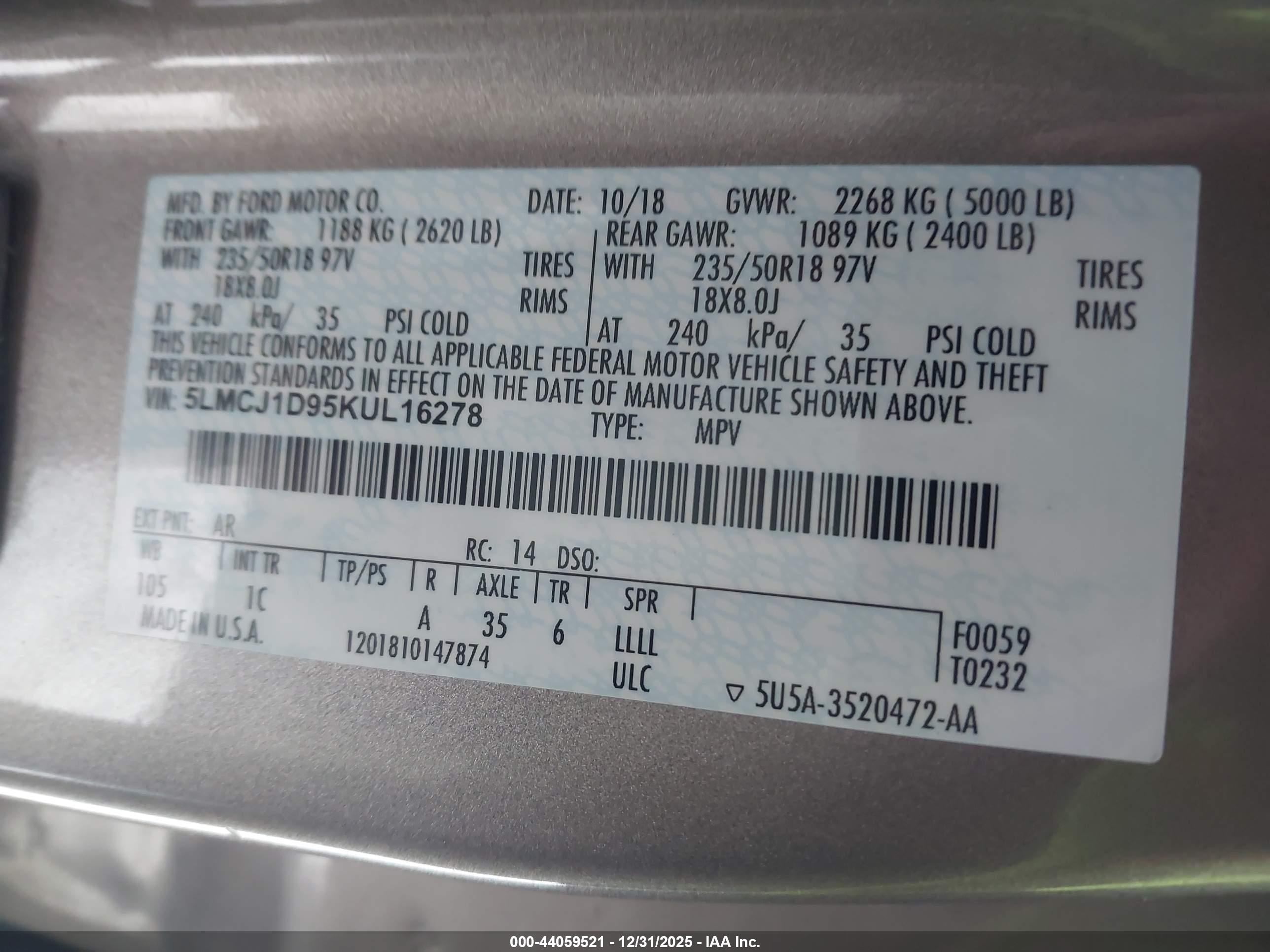 LINCOLN MKC image 9