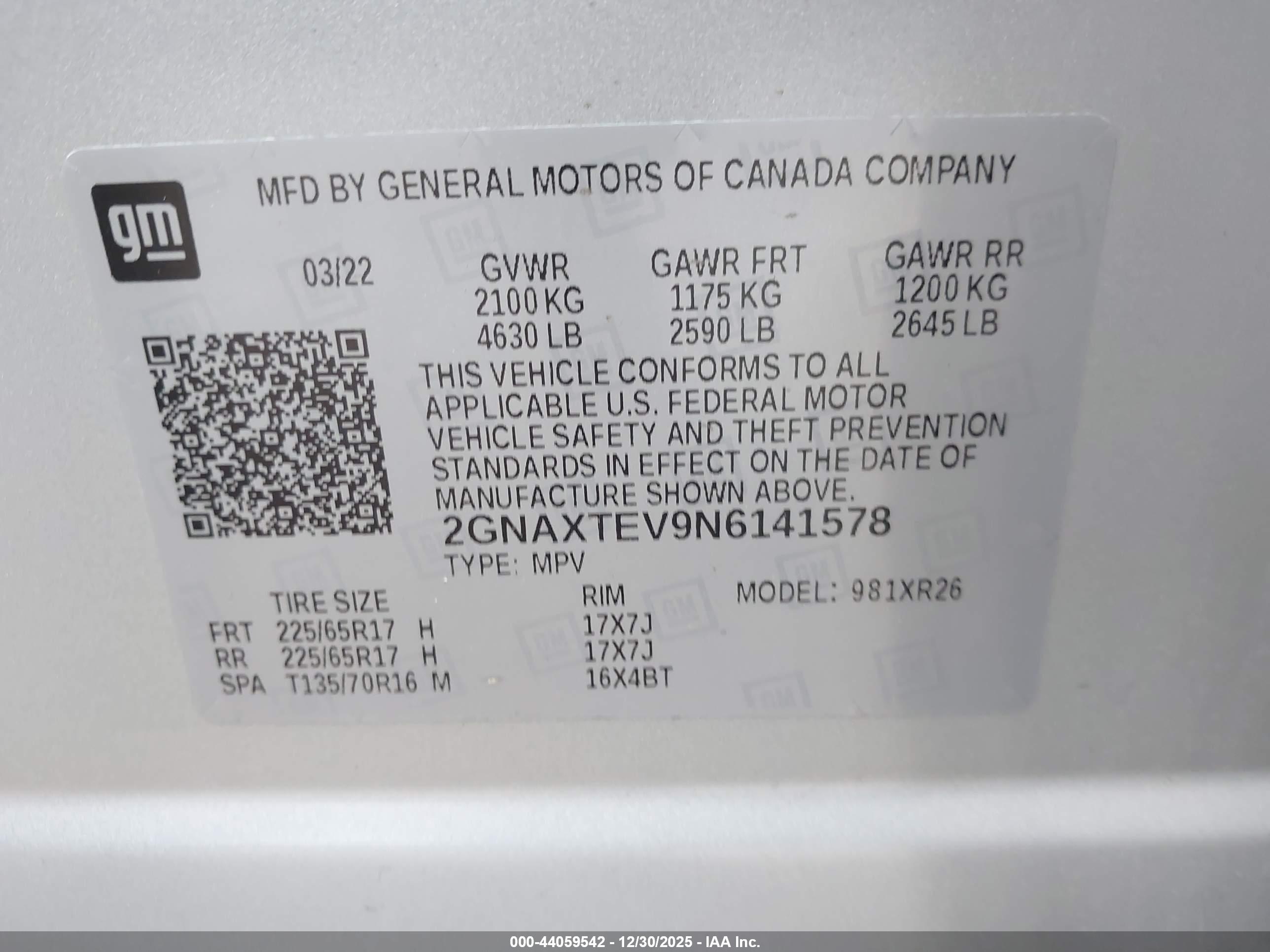 CHEVROLET EQUINOX image 9