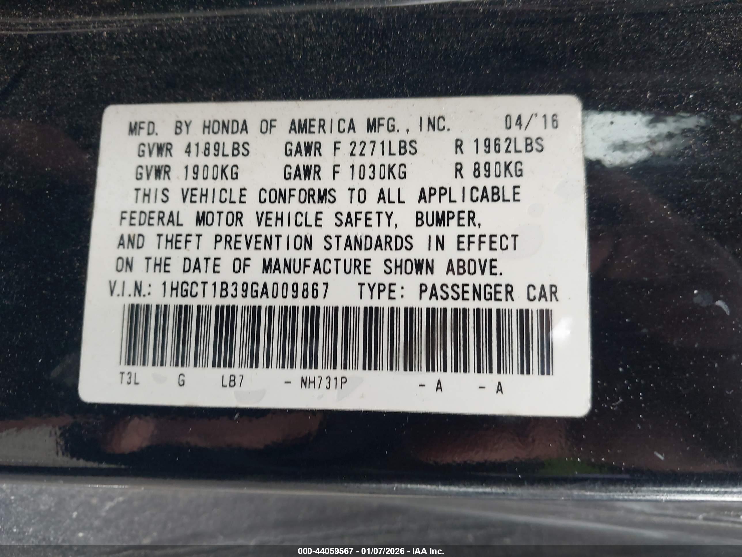 HONDA ACCORD image 9