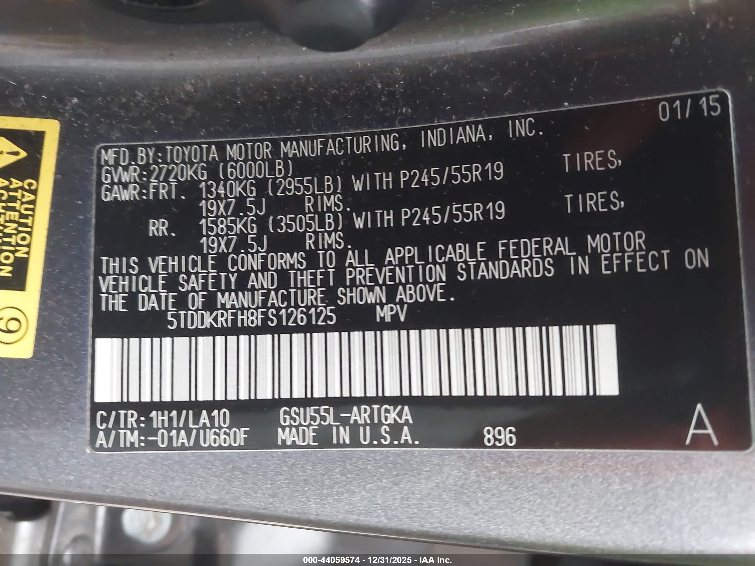 TOYOTA HIGHLANDER image 9