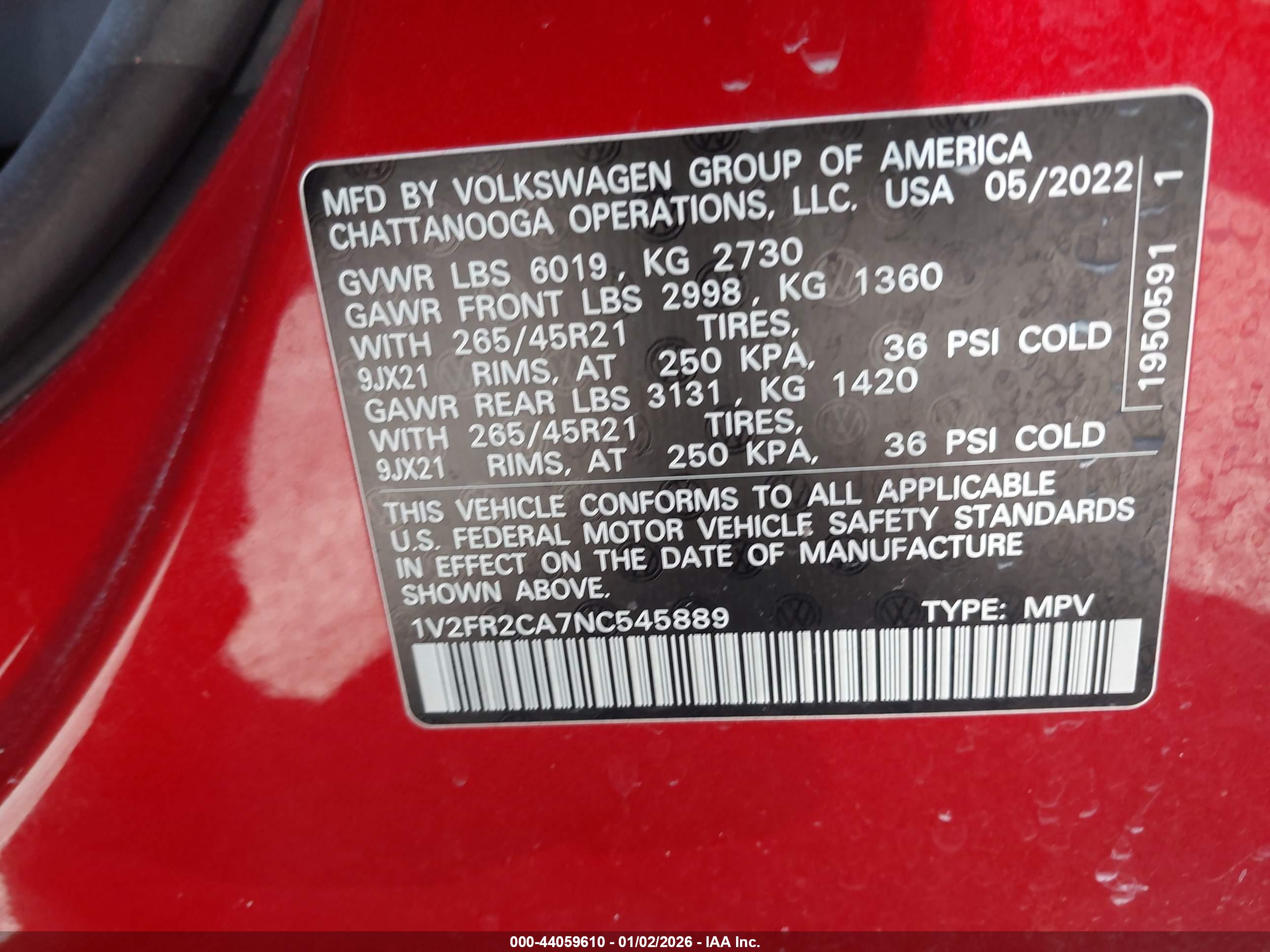 VOLKSWAGEN ATLAS image 9