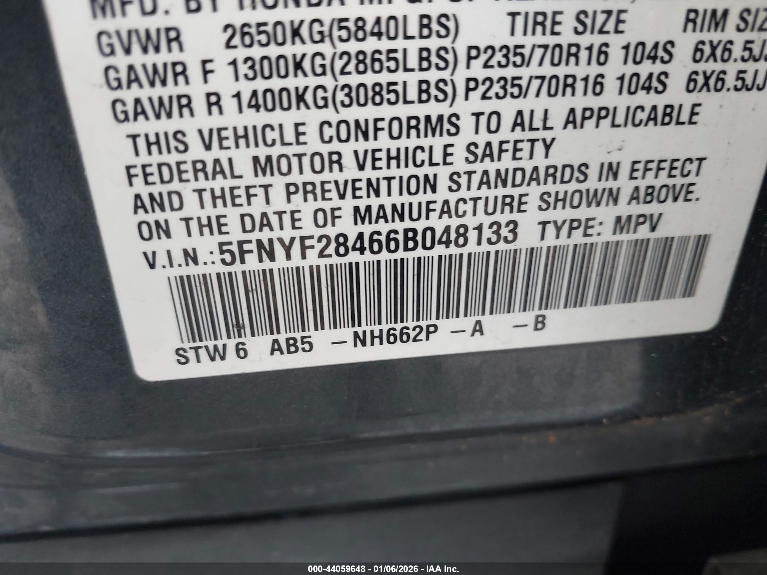 HONDA PILOT image 9