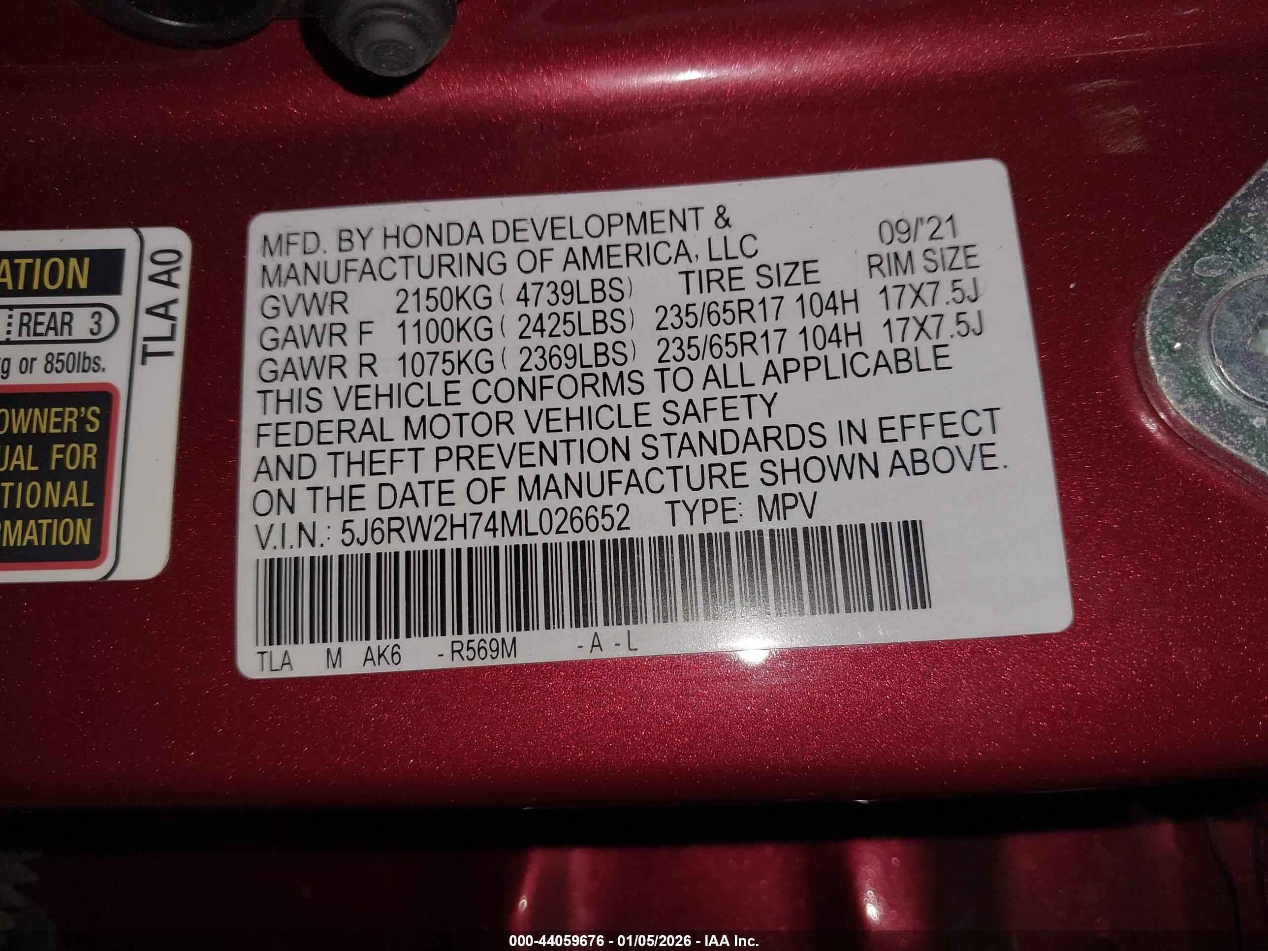 HONDA CR-V image 9