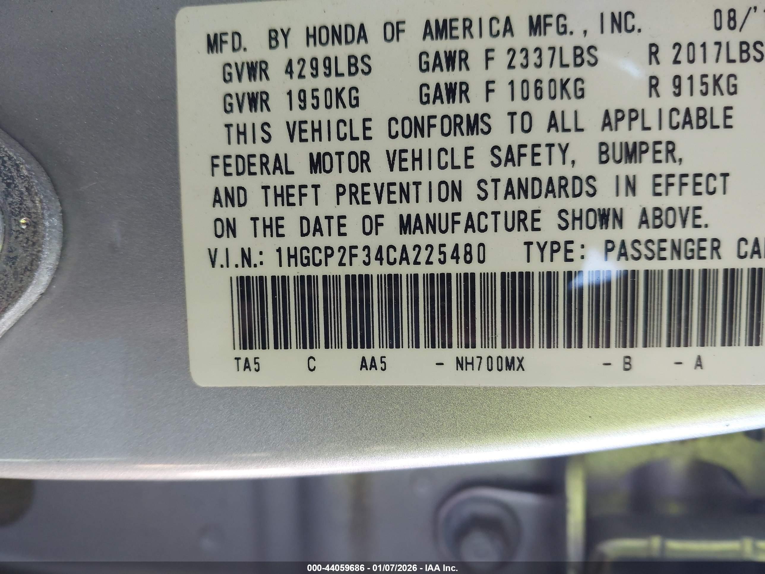 HONDA ACCORD image 9