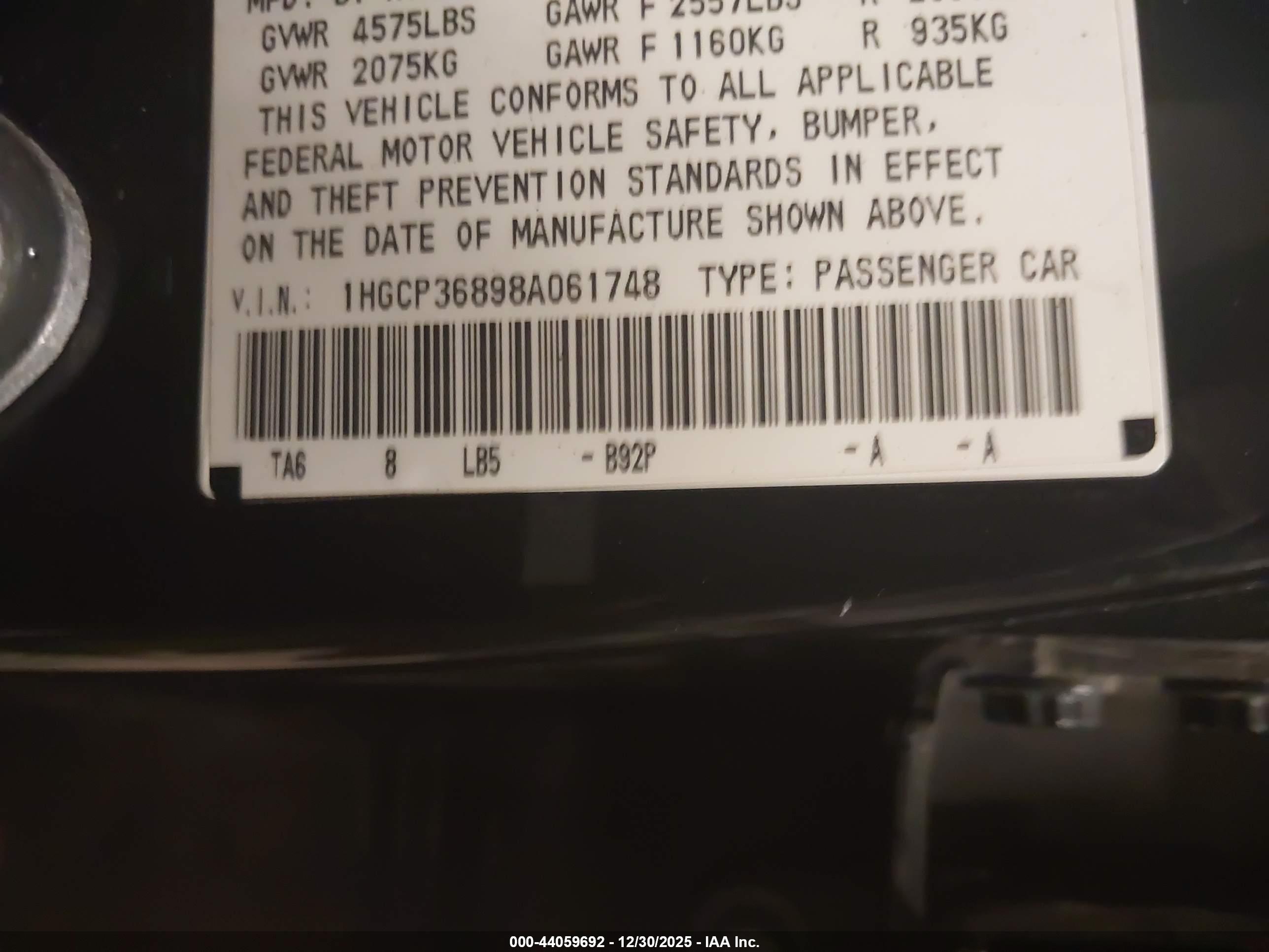 HONDA ACCORD image 9