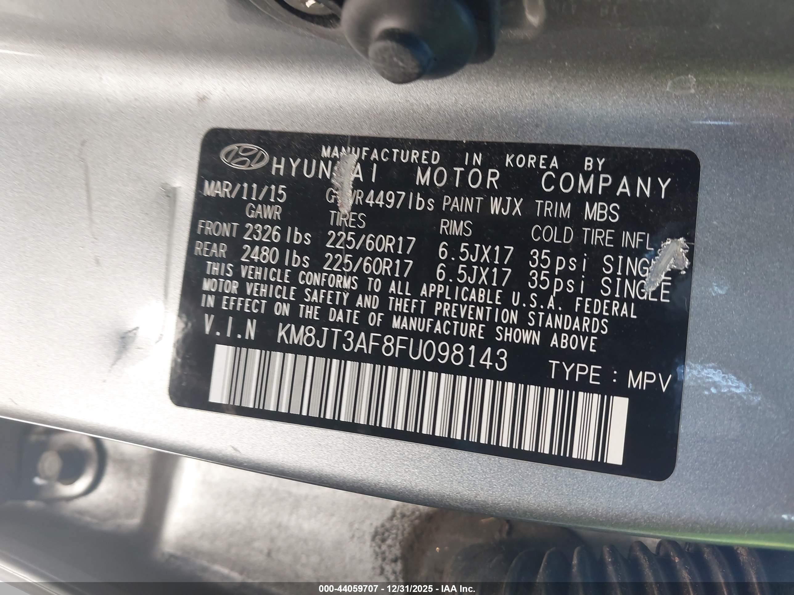 HYUNDAI TUCSON image 9