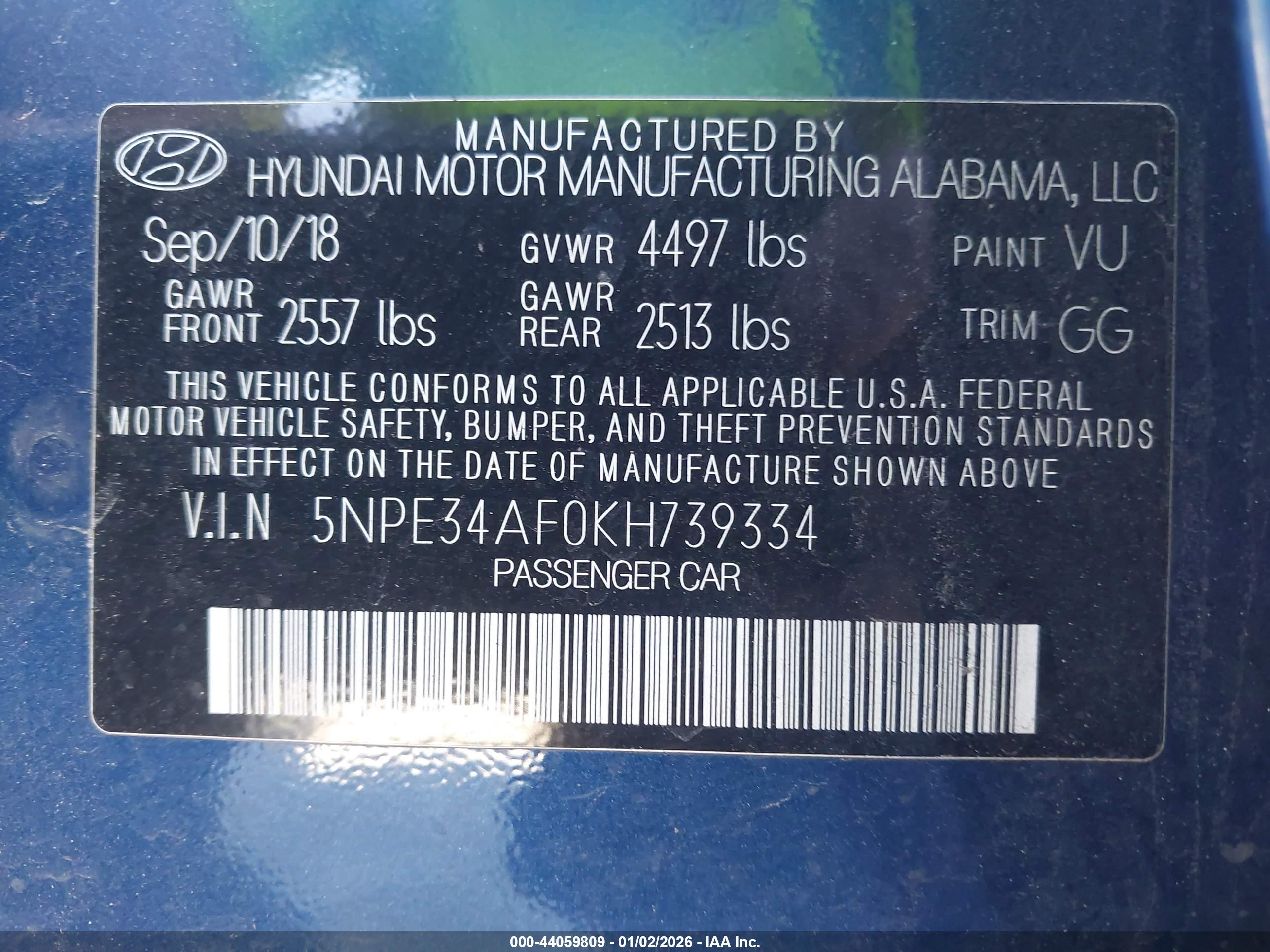 HYUNDAI SONATA image 9