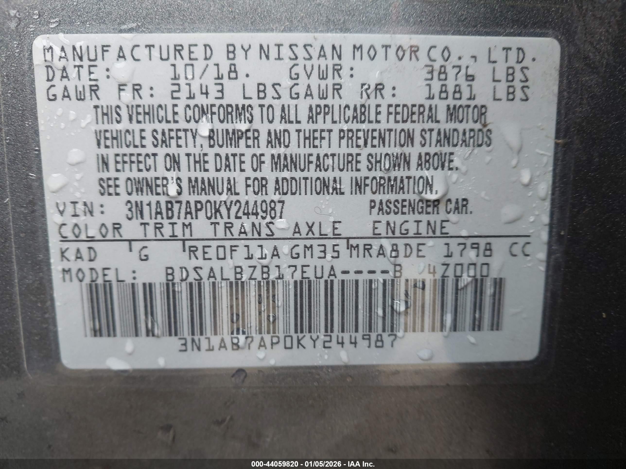 NISSAN SENTRA image 9