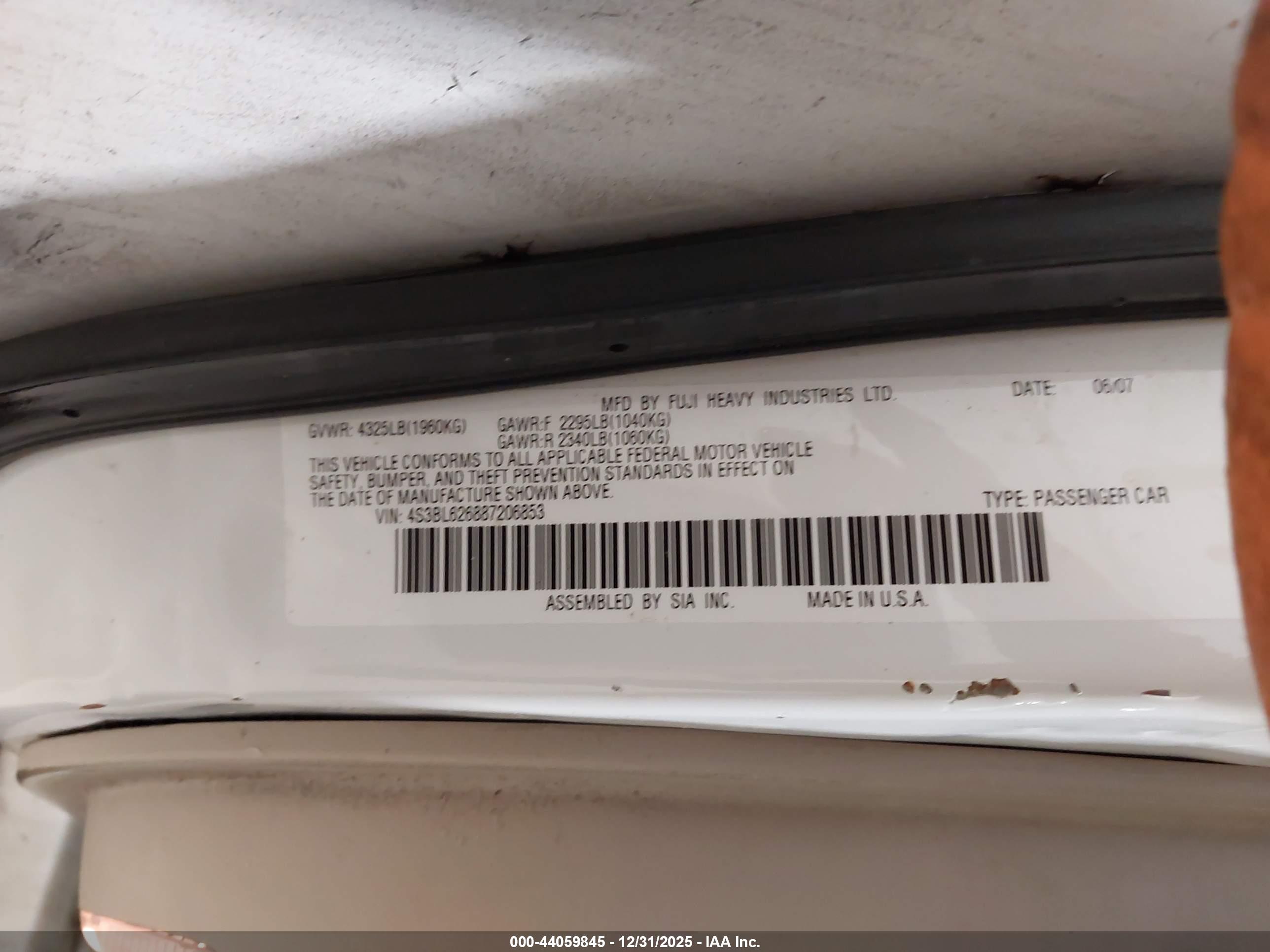 SUBARU LEGACY image 9
