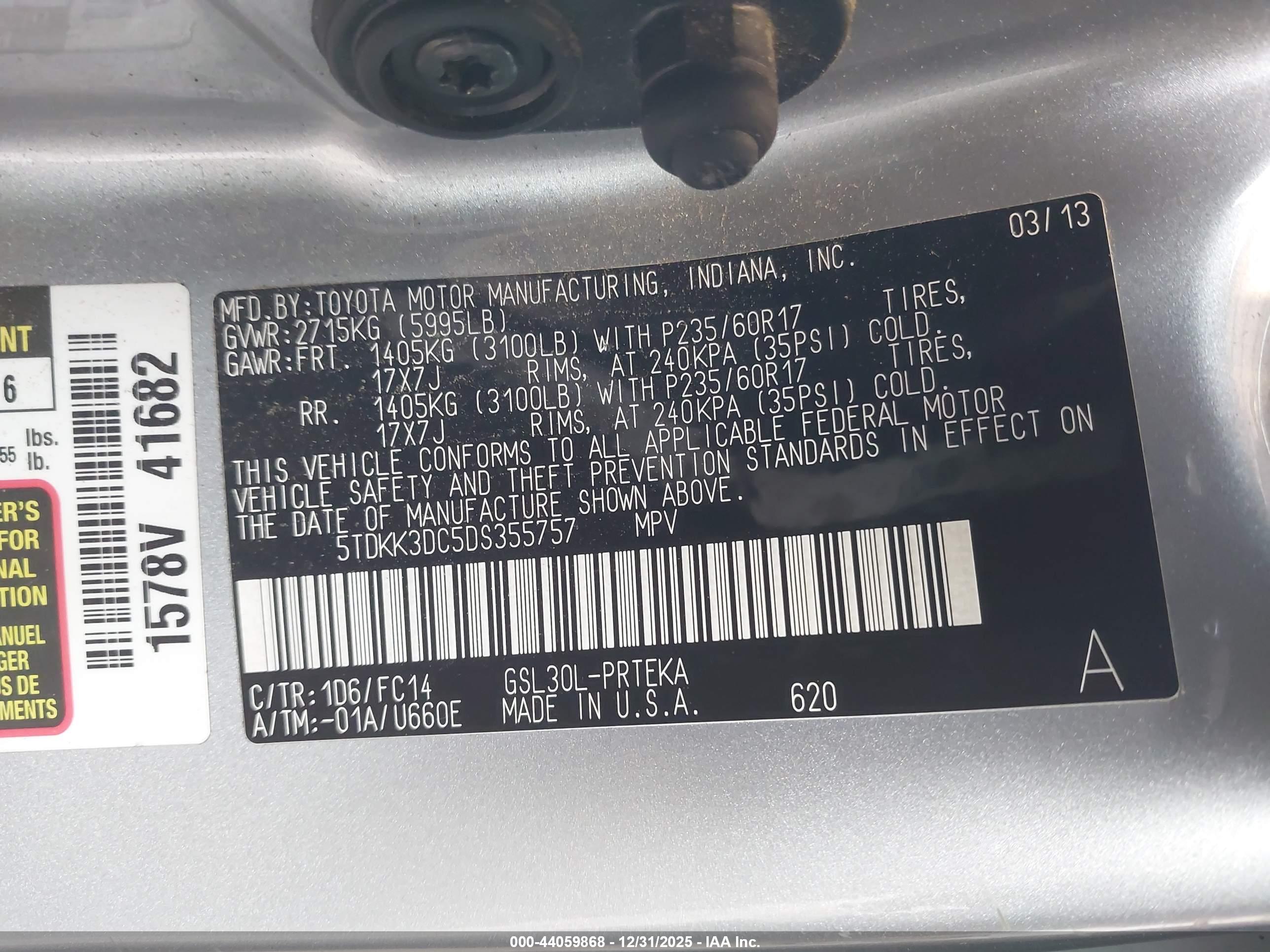 TOYOTA SIENNA image 9