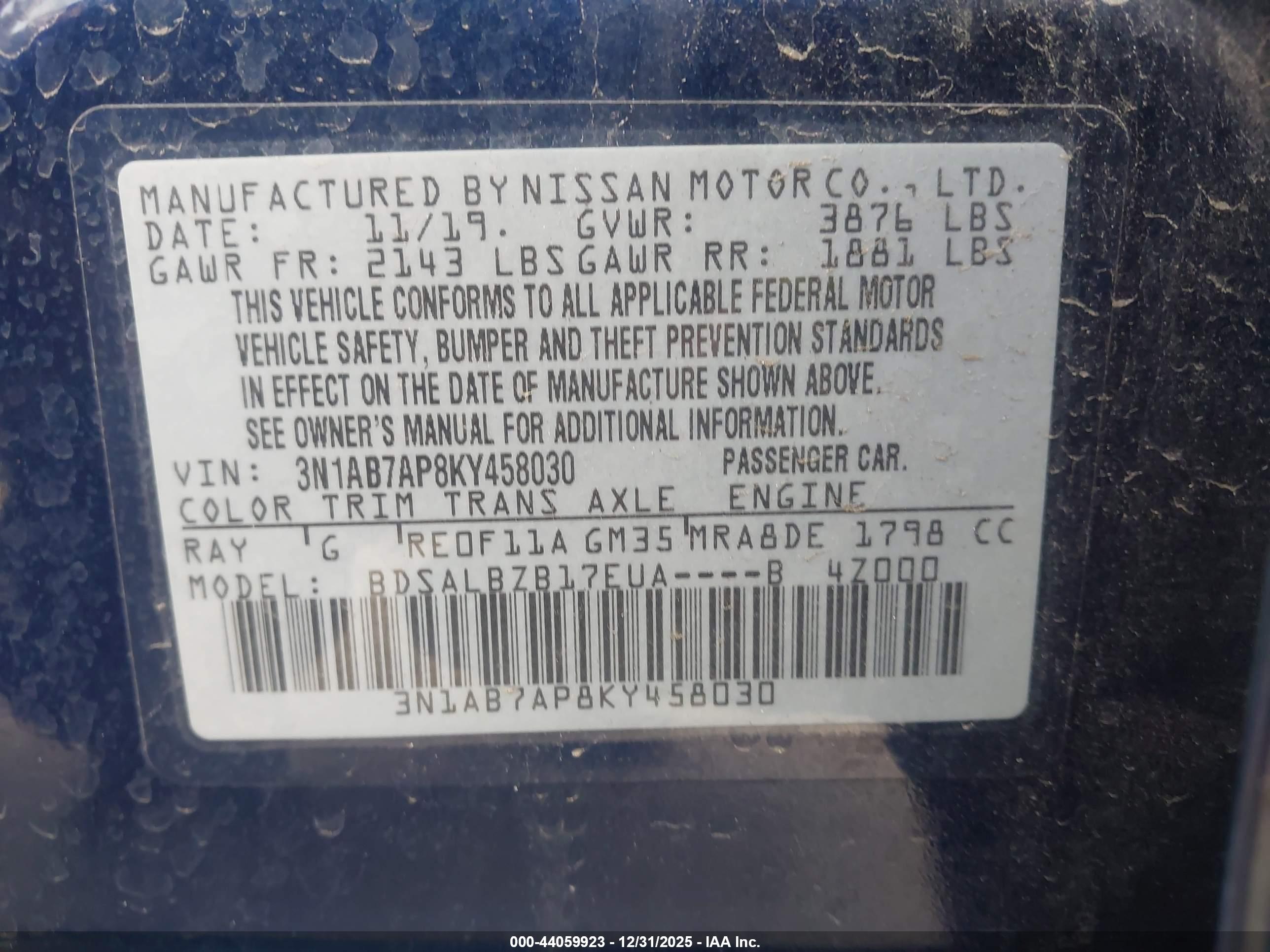 NISSAN SENTRA image 9