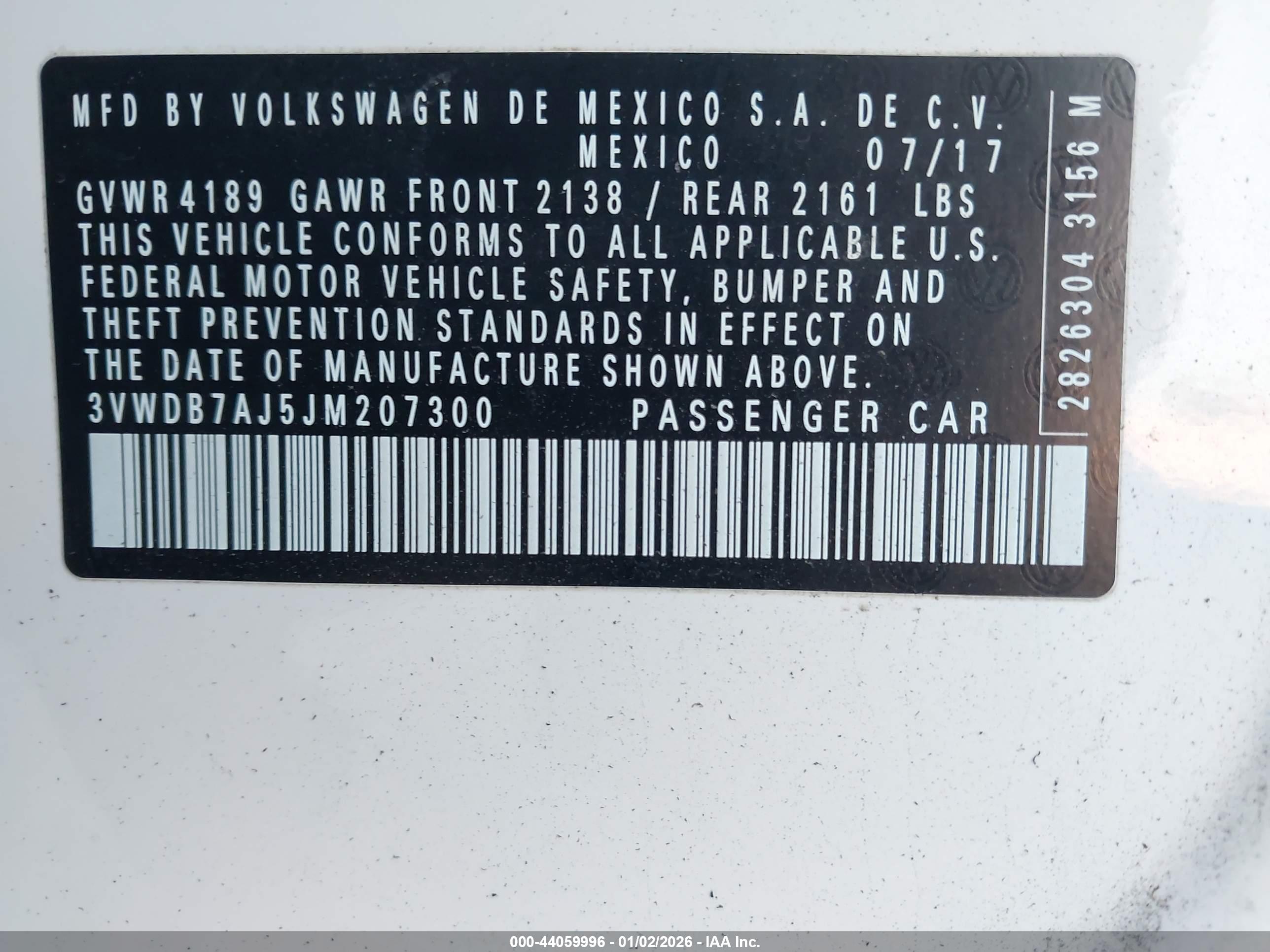 VOLKSWAGEN JETTA image 9