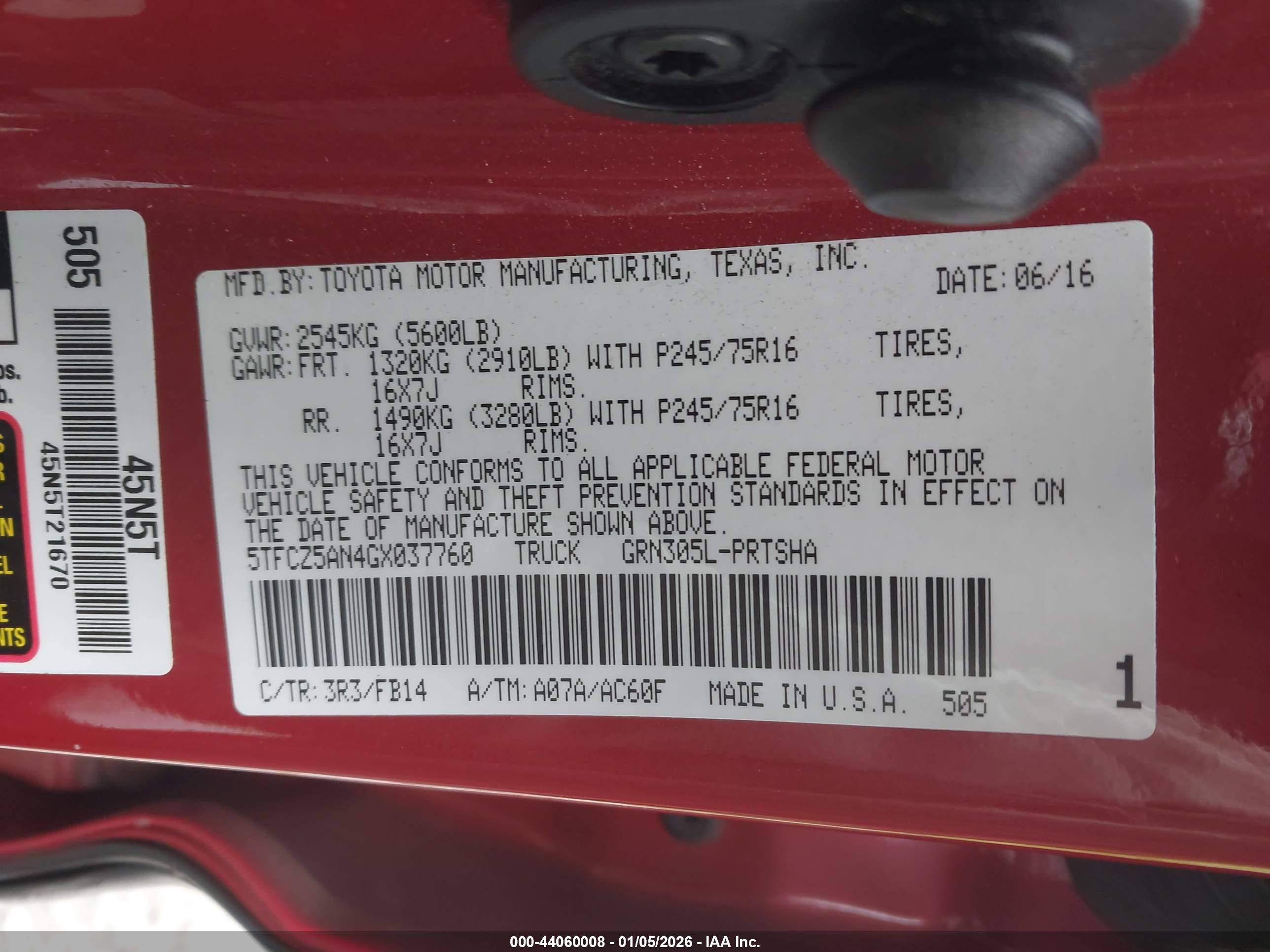 TOYOTA TACOMA image 9