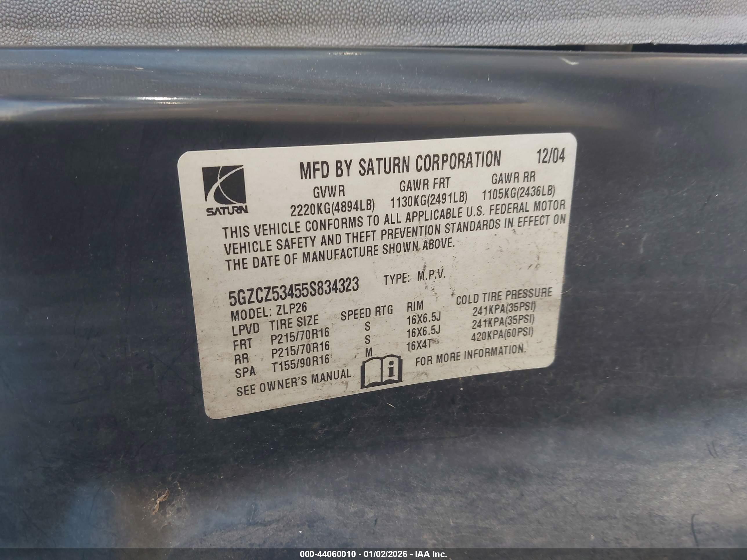 SATURN VUE image 9
