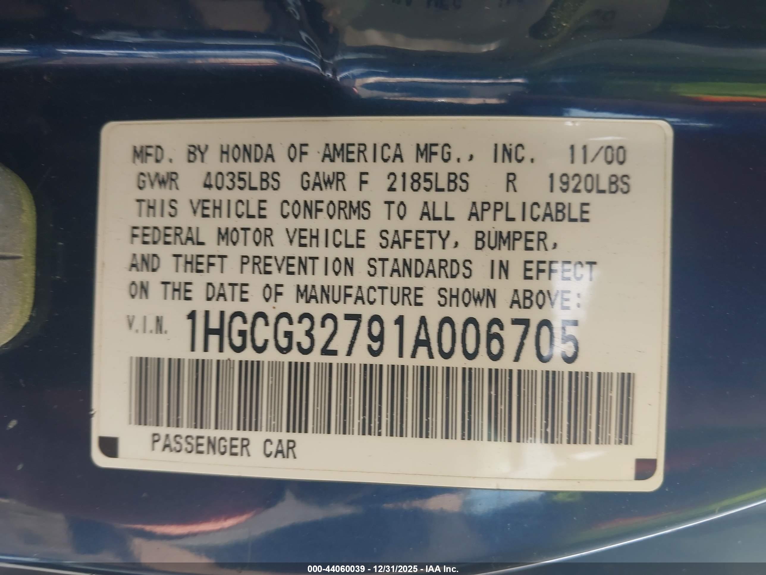 HONDA ACCORD image 9