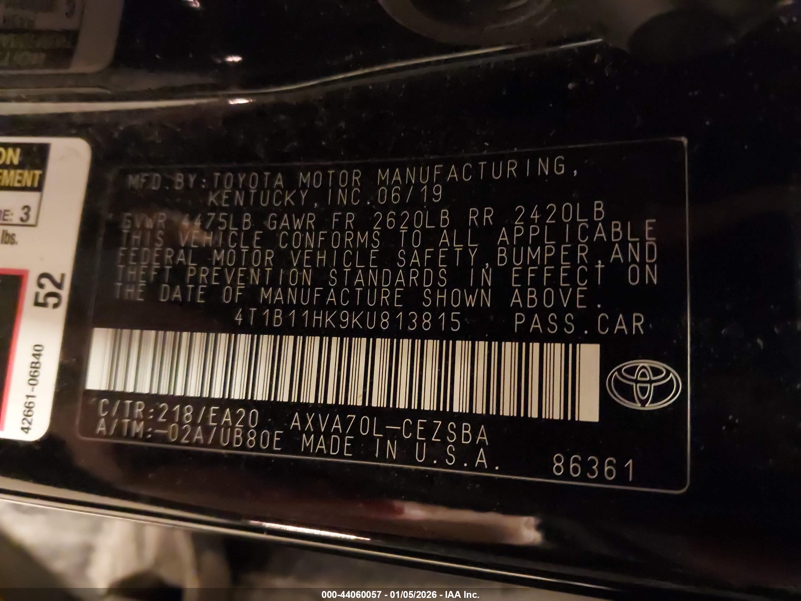 TOYOTA CAMRY image 9